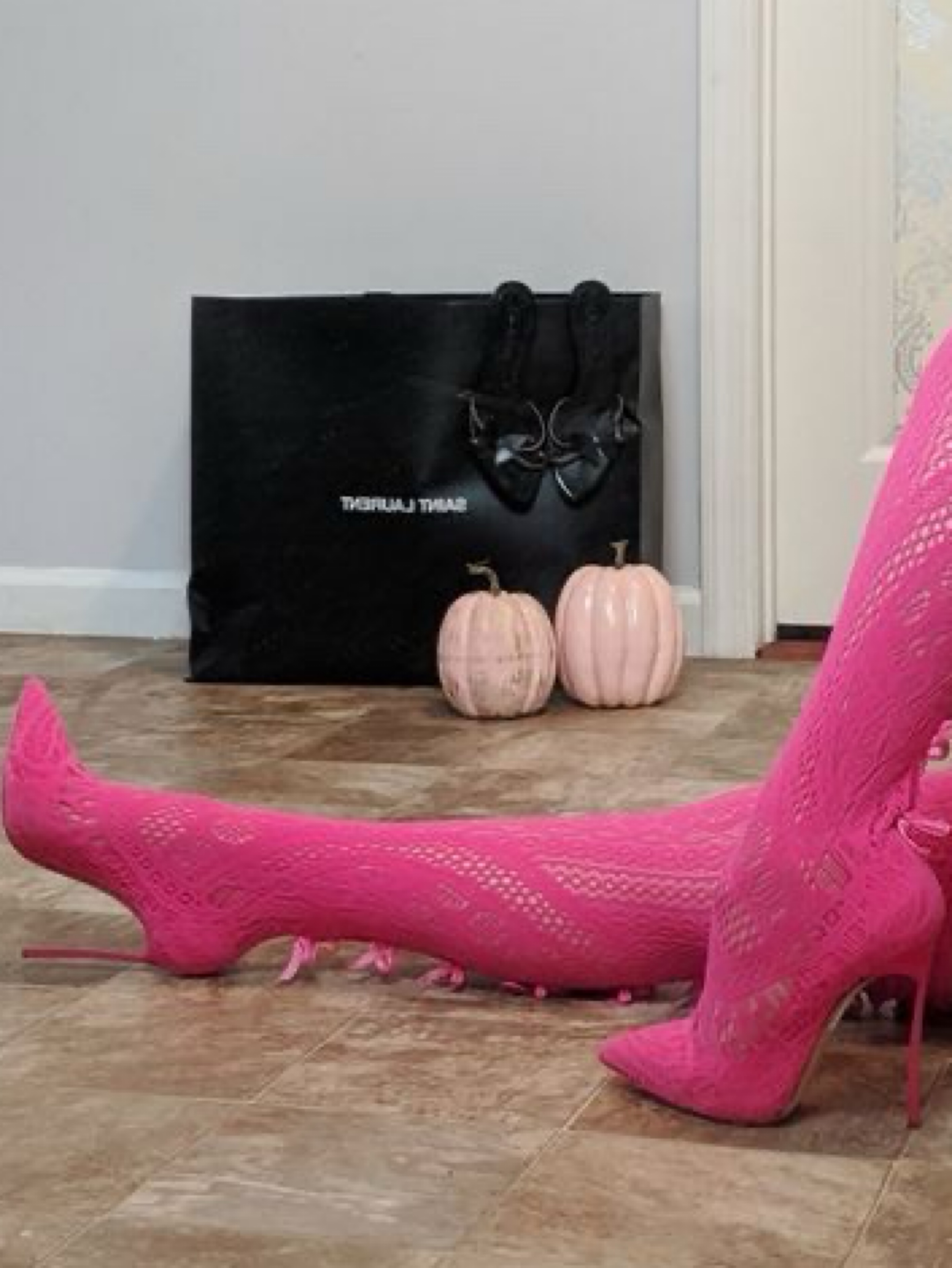 Rare Casadei Blade Fuchsia Crochet Knee-High Boots – IT 38 / US 8
