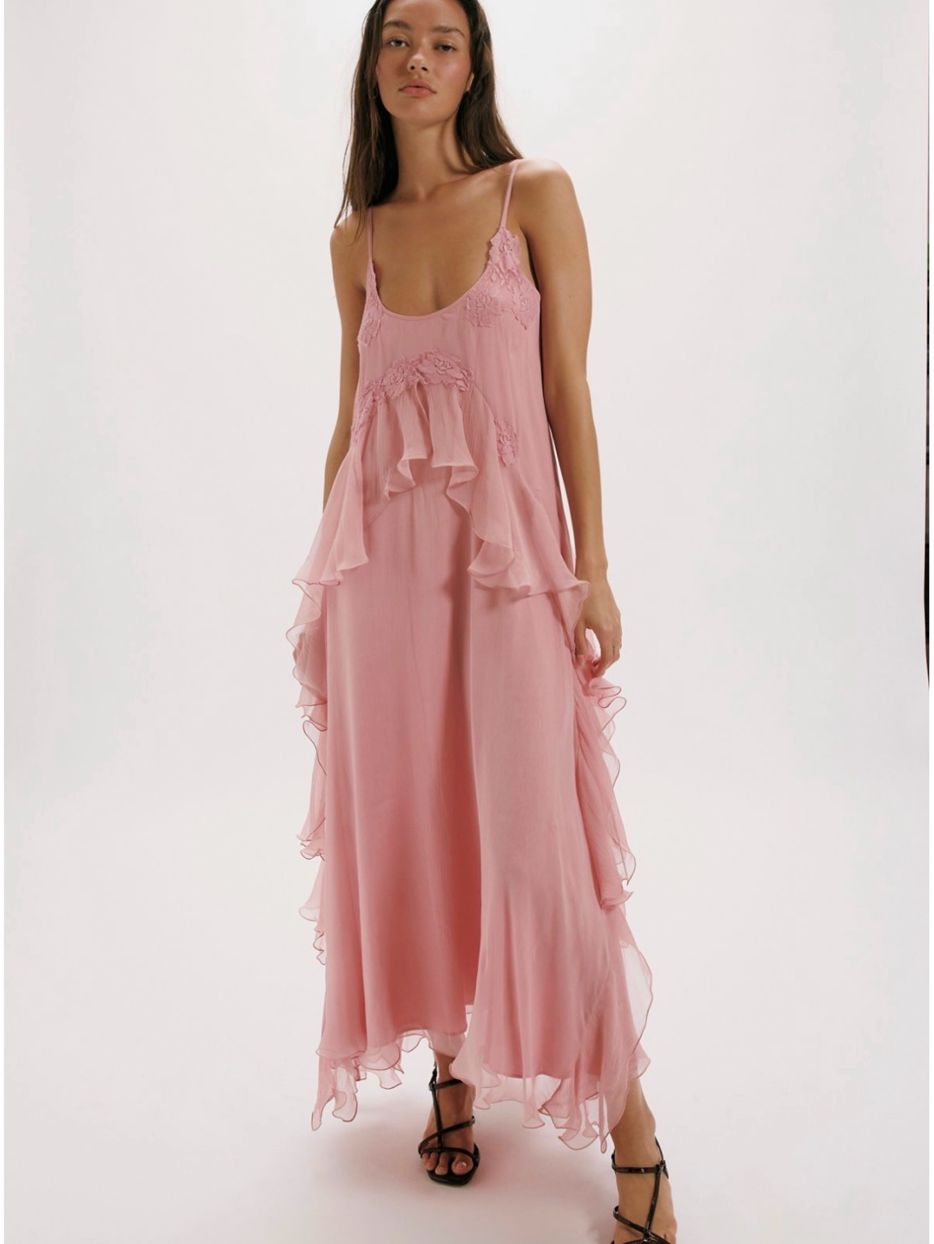 Free People Nigel Preston Floating Angel Chiffon Maxi Dress by Free People