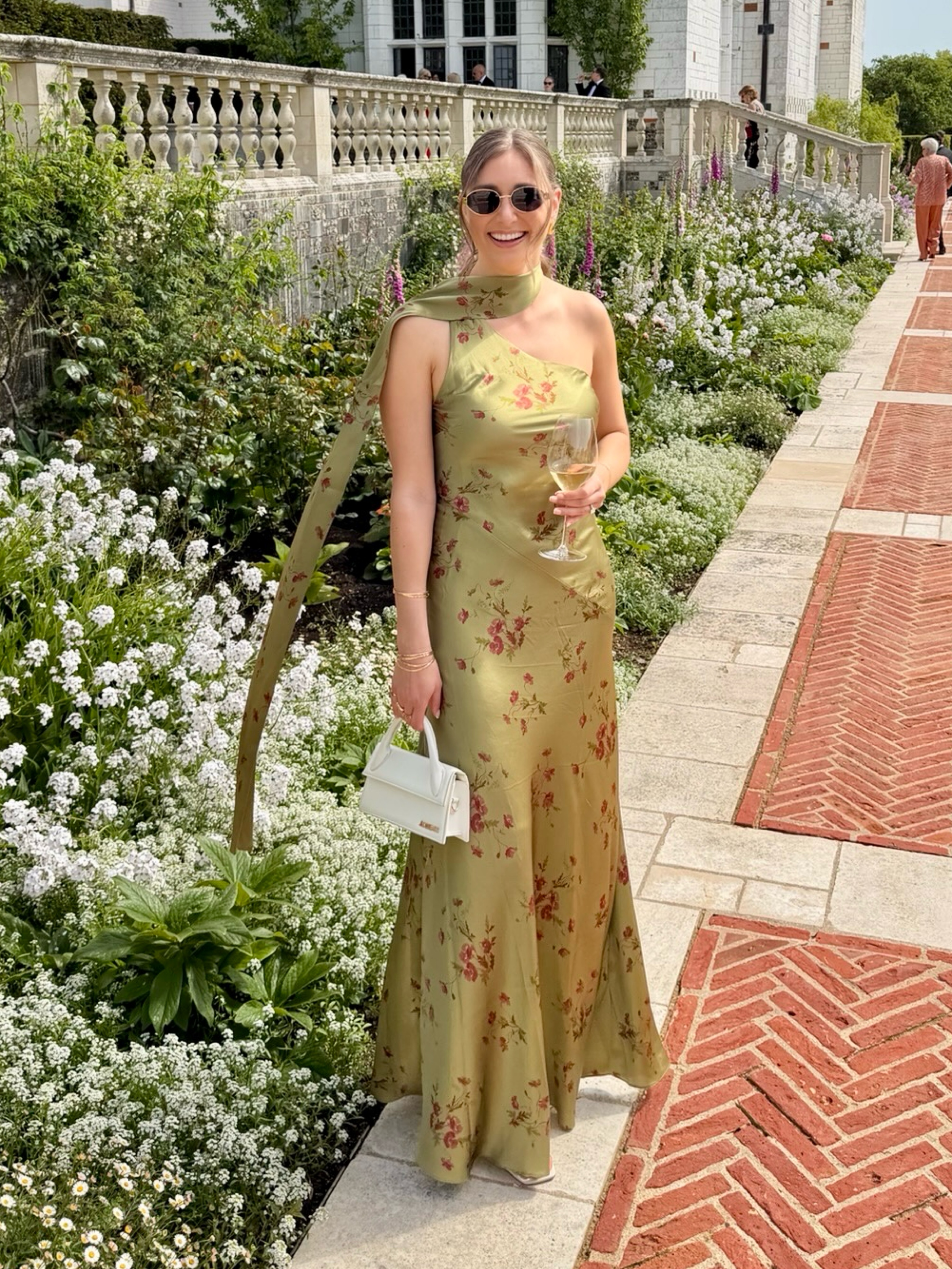 reformation green floral dress REFORMATION NIKITA MIDI DRESS BOUQUET GREEN EMILIA SIZE 4