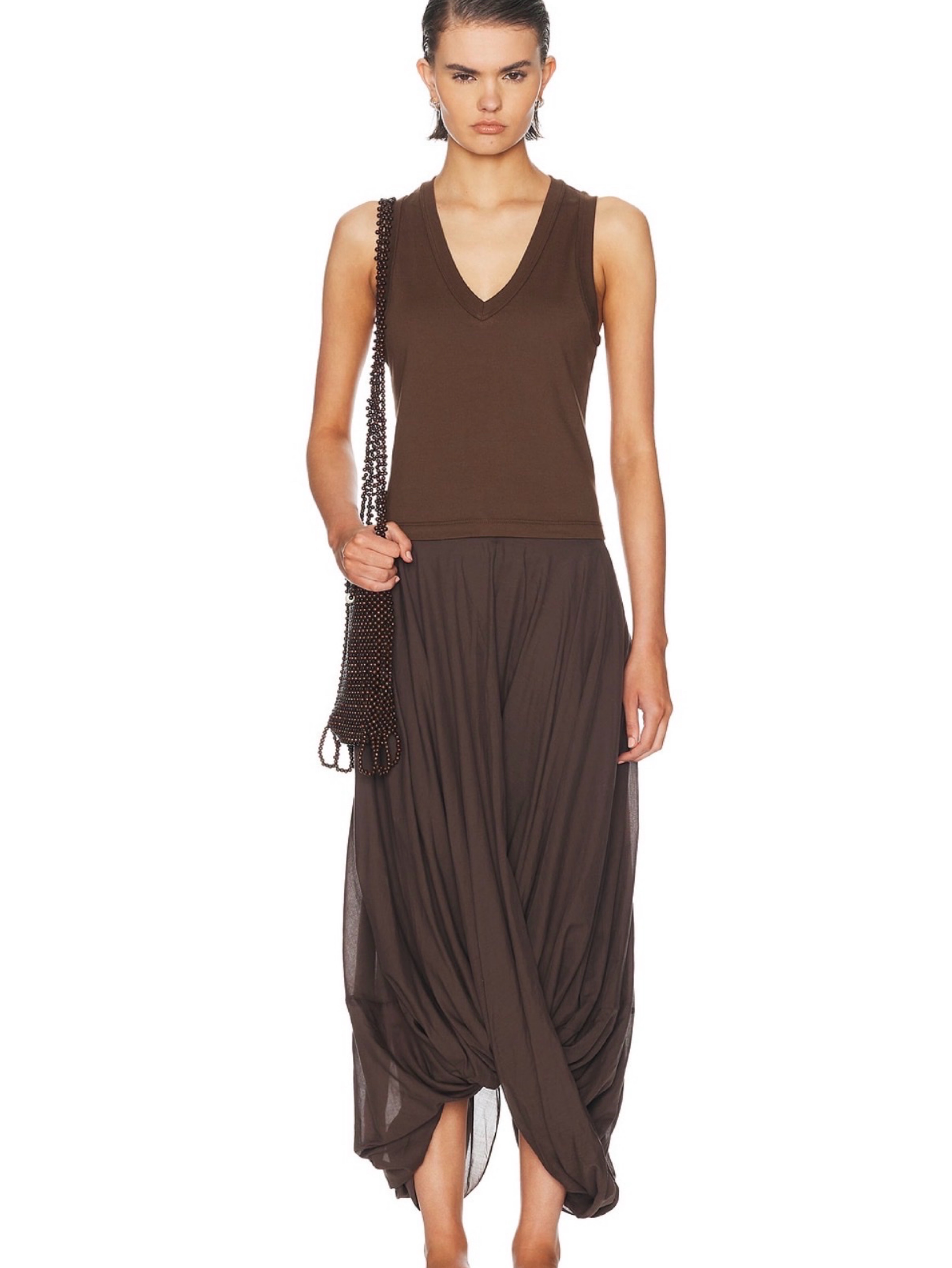 実物写真追加enfold CIRCLE COCOON SKIRT TOTEME cocoon skirt in walnut size 34 by Toteme | Pickle