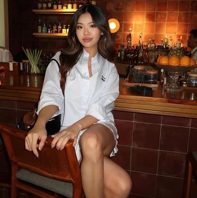 Miu Miu White Striped Button-Up Shirt by Miu Miu - Pickle