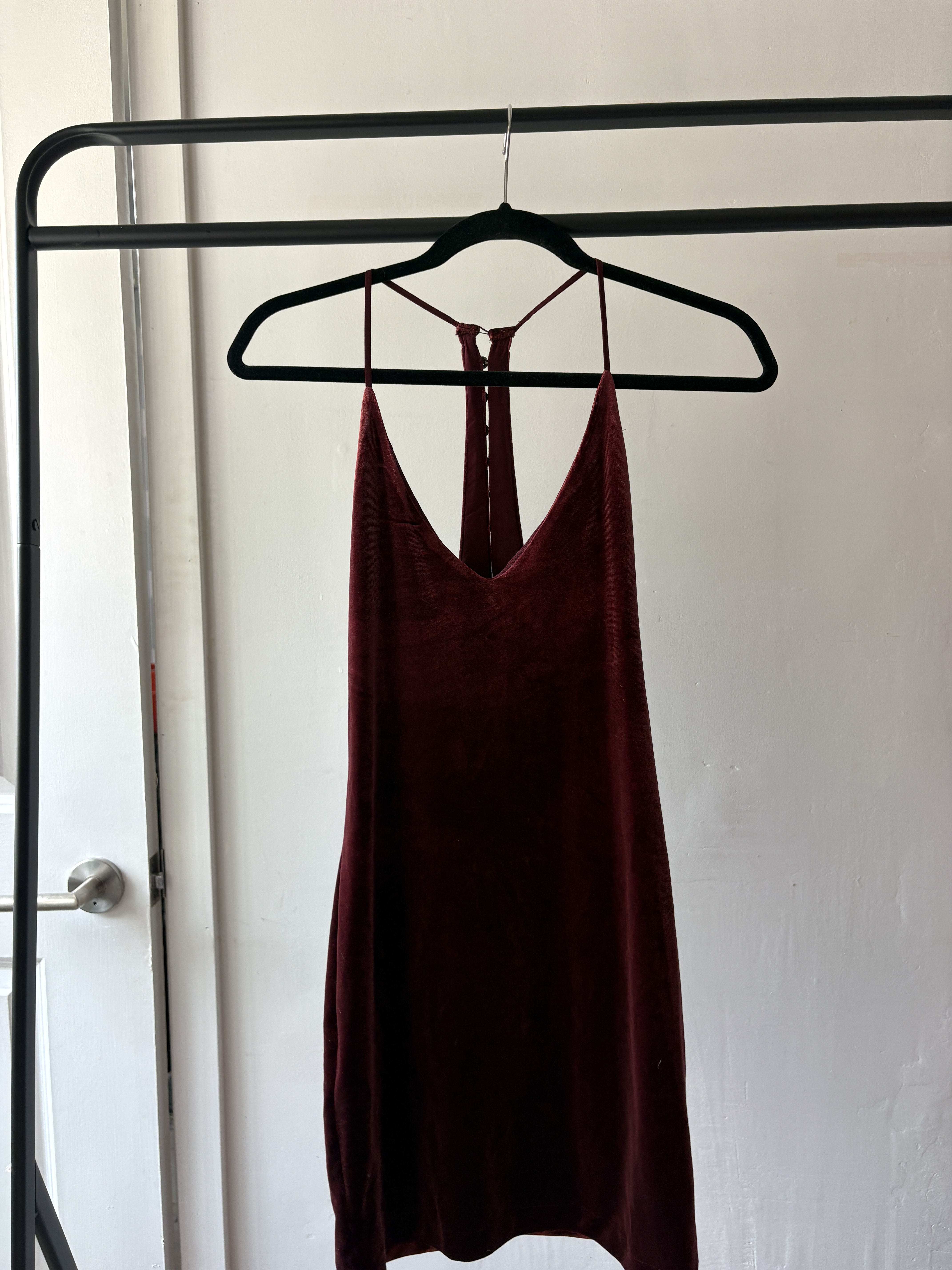 Kimchi Blue Velvet Mini Dress Urban Outfitters by Kimchi Blue - Pickle