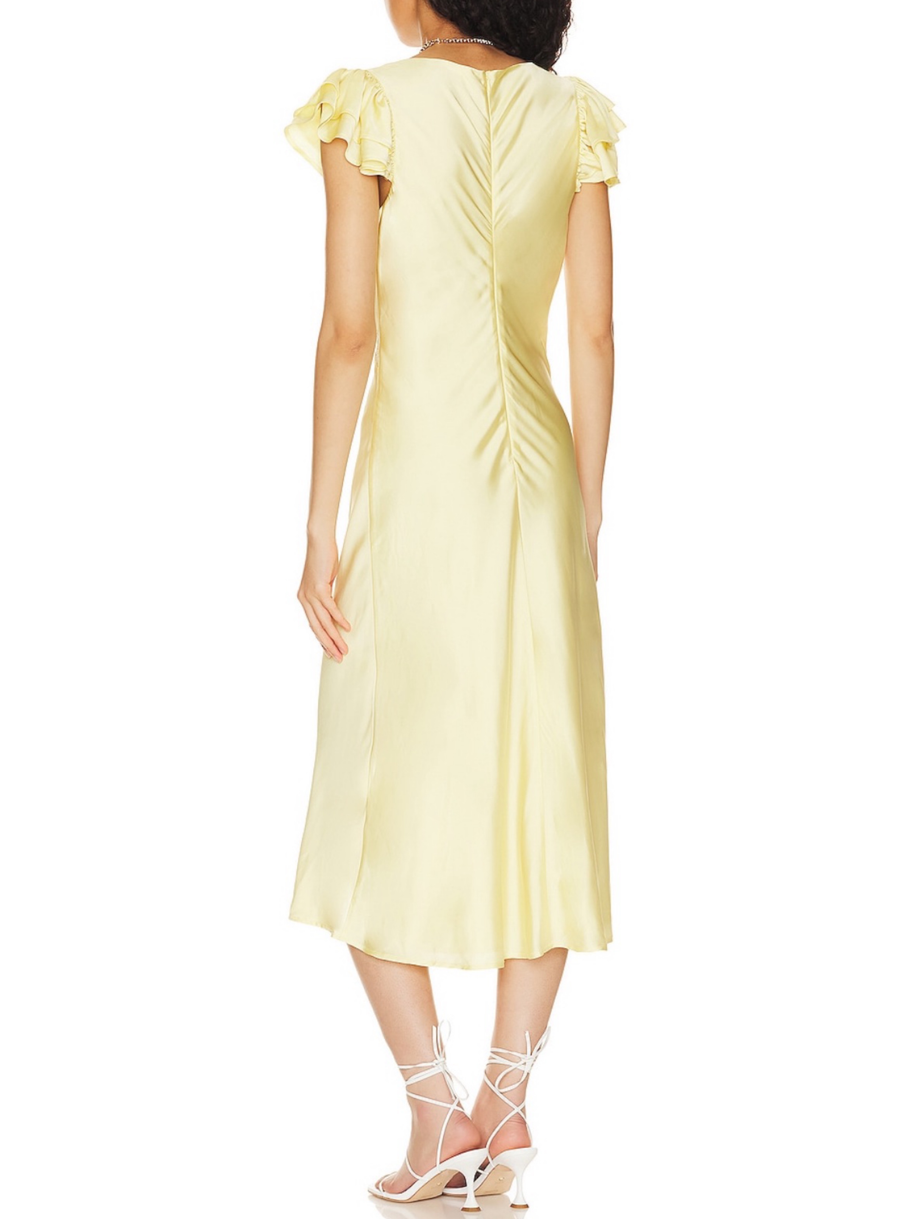kayla midi dress in butter yellow Revolve Tularosa Kayla Midi Dress in Butter Yellow by Revolve