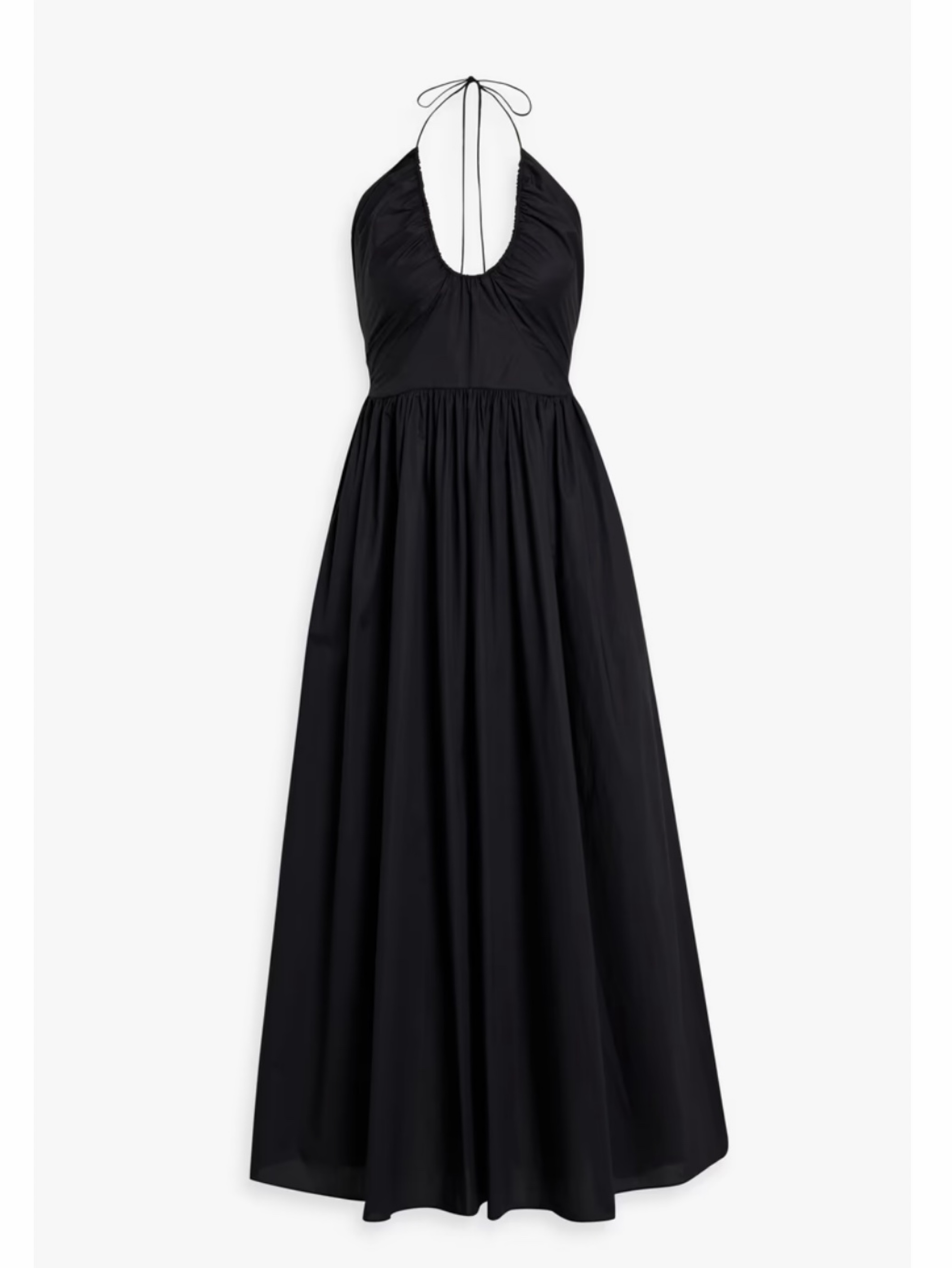 matteau halter dress Low Back Halter Dress - Black