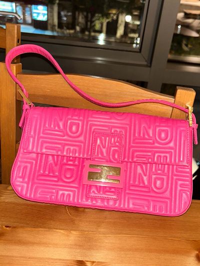 Fendi Zucca FF Baguette in Pink by Fendi - Pickle