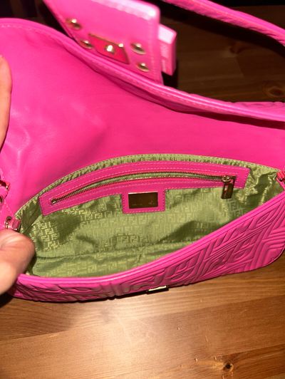 Fendi Zucca FF Baguette in Pink by Fendi | Pickle