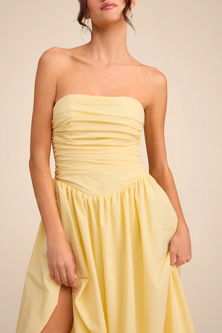 lulus yellow lace dress Mustard Yellow Maxi Dress - Lace Maxi Dress - Plunge Neck