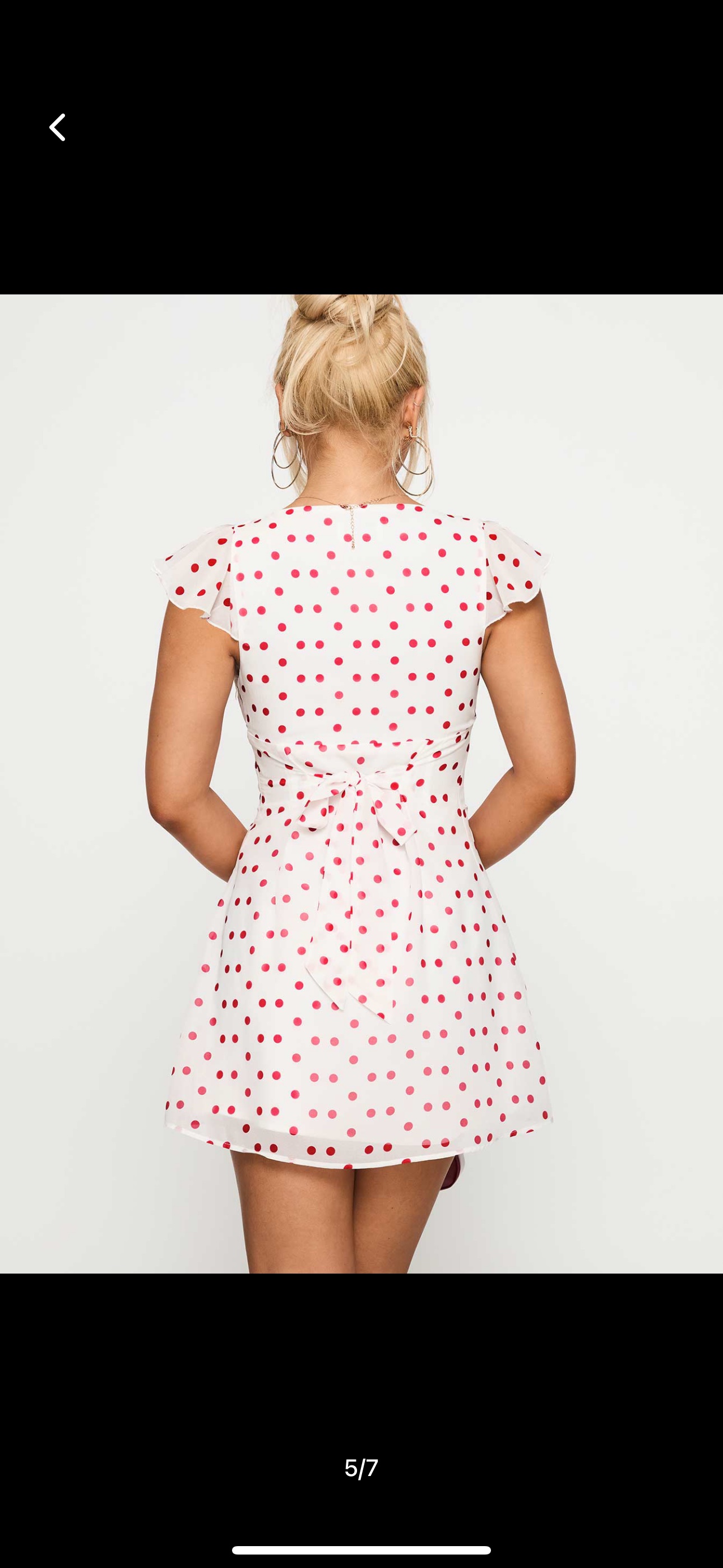 i guess so mini dress white / burgundy I Guess So Cotton Mini Dress White