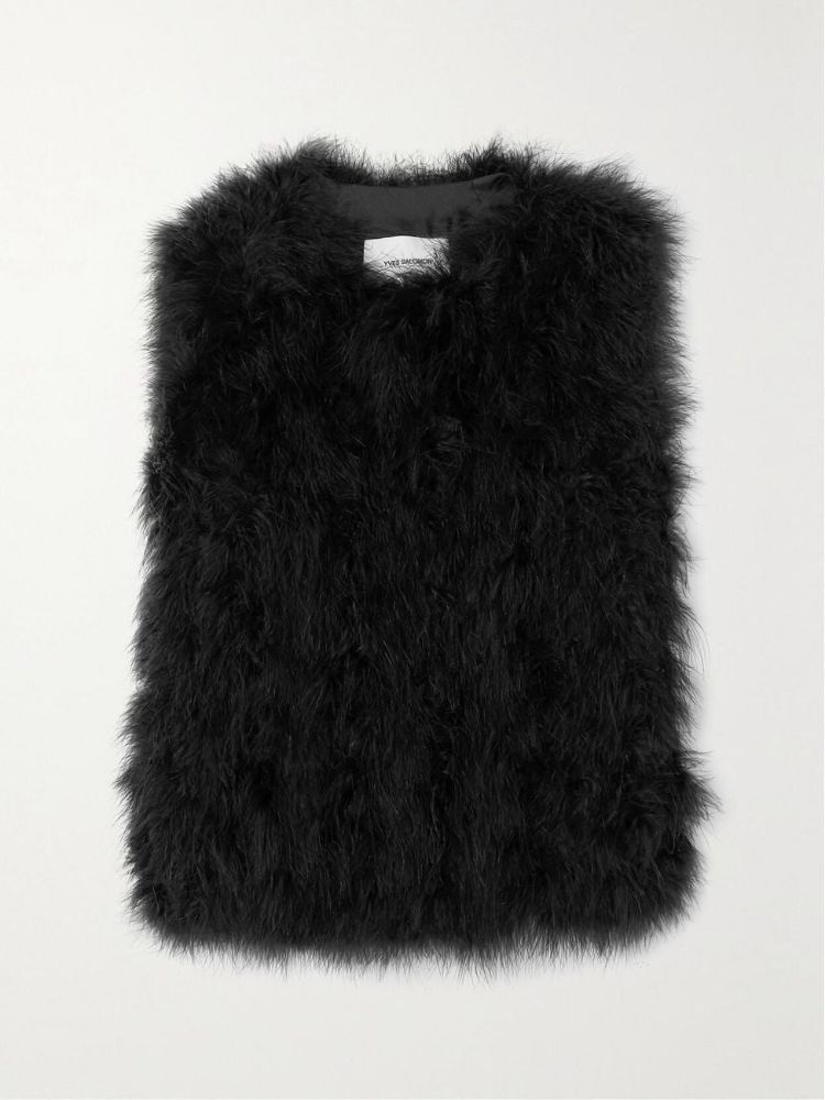 Yves Salomon Feather Silk-Satin Vest by Yves Salomon | Pickle