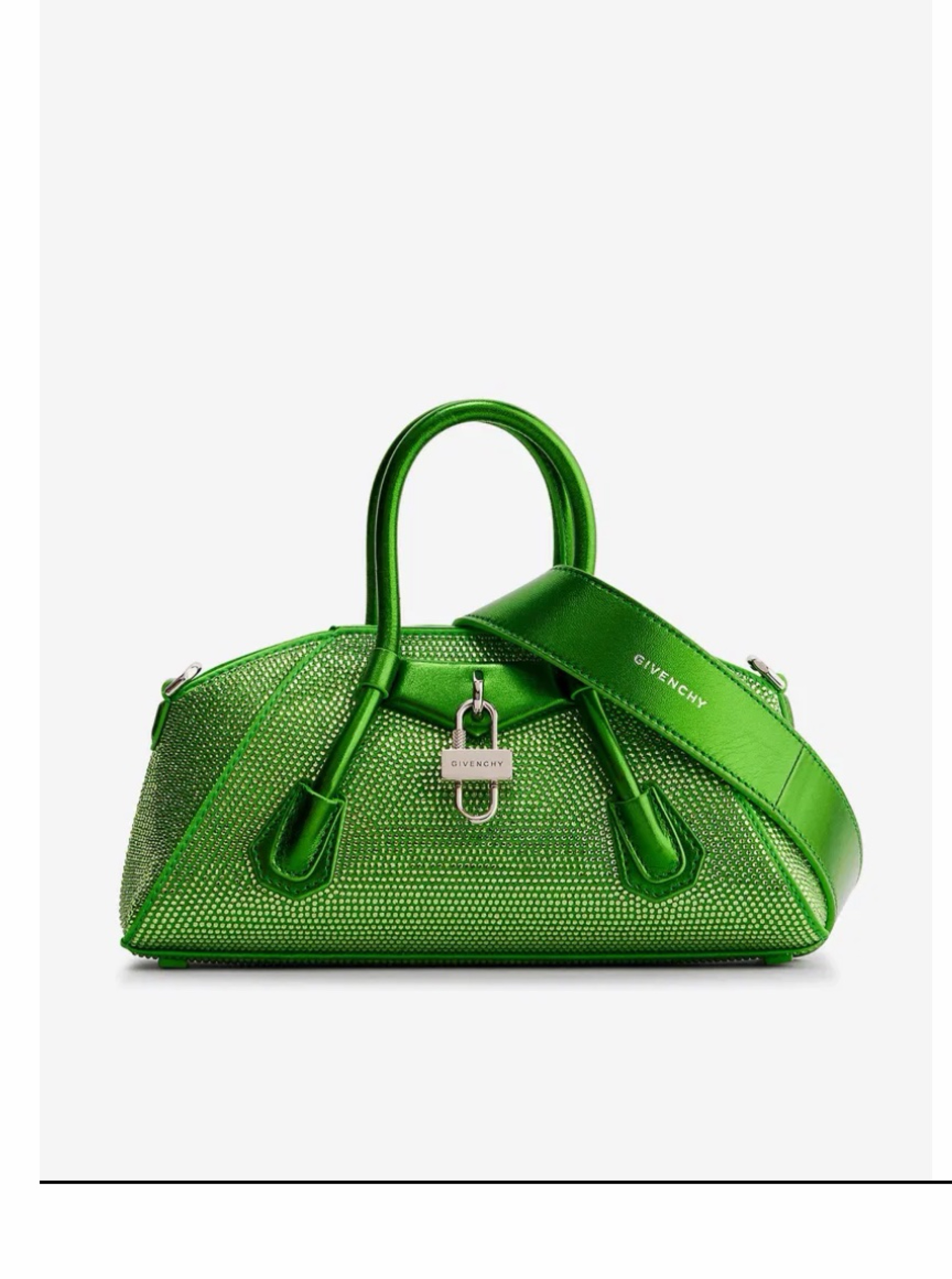 Givenchy Green Crystal-Embellished Mini Bag by Givenchy - Pickle