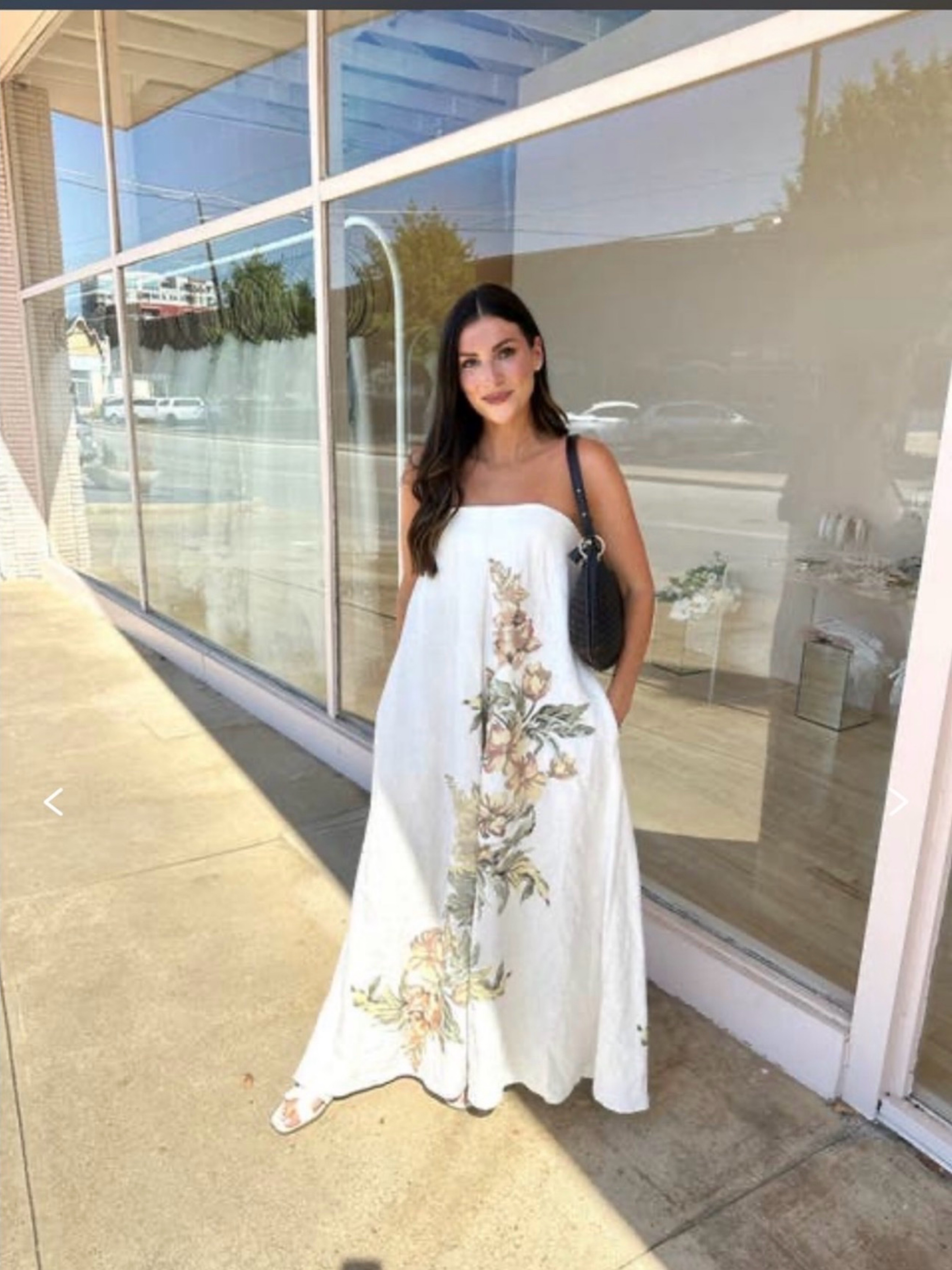 significant other parisa halter dress Significant Other Parisa Halter Dress | White/Floral | Size 6