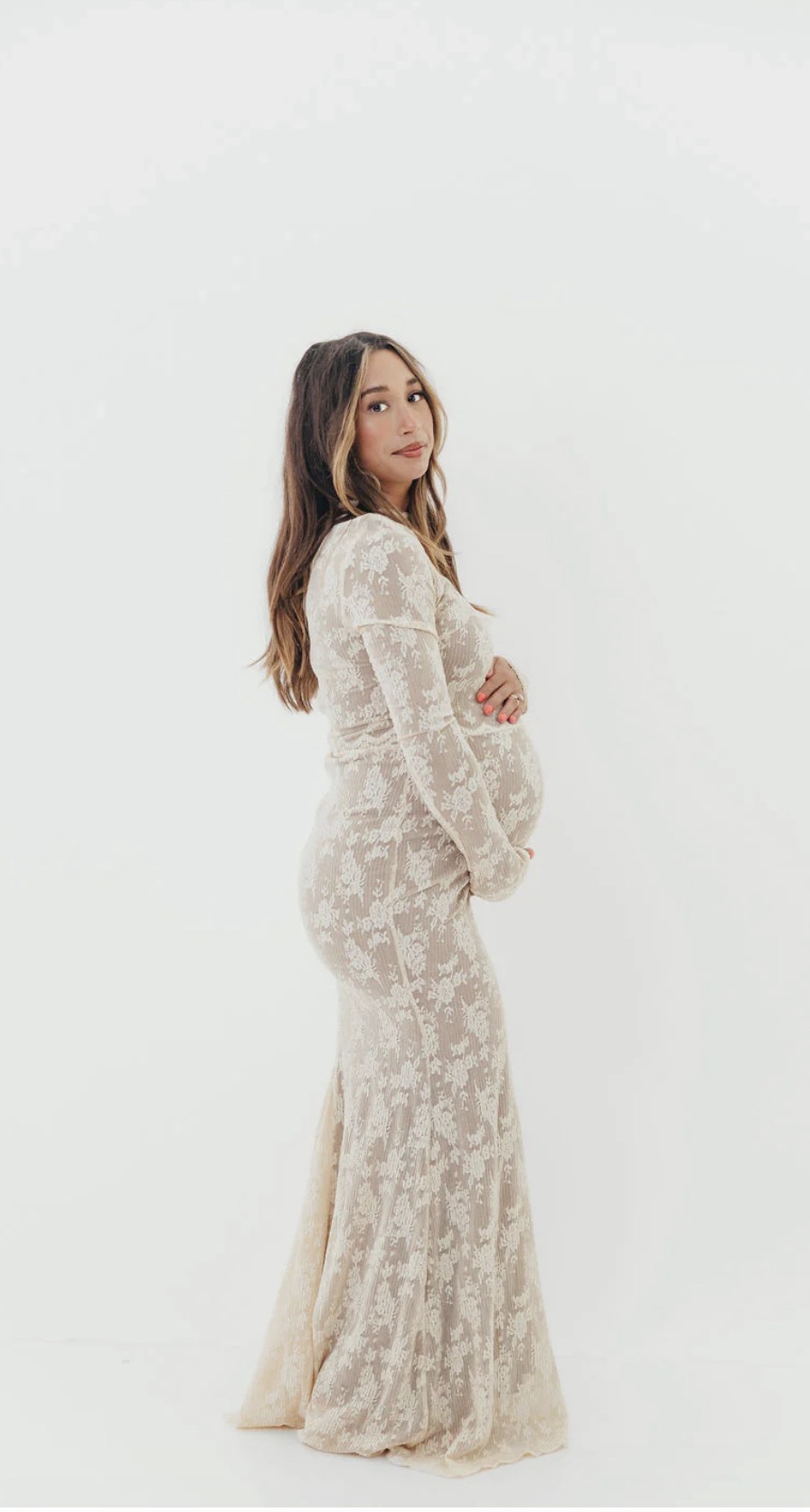 queen anne's lace wedding dress Vintage Western Queen Anne Neckline Boho A-Line Maxi Lace Sleeved Wedd –  DorrisDress