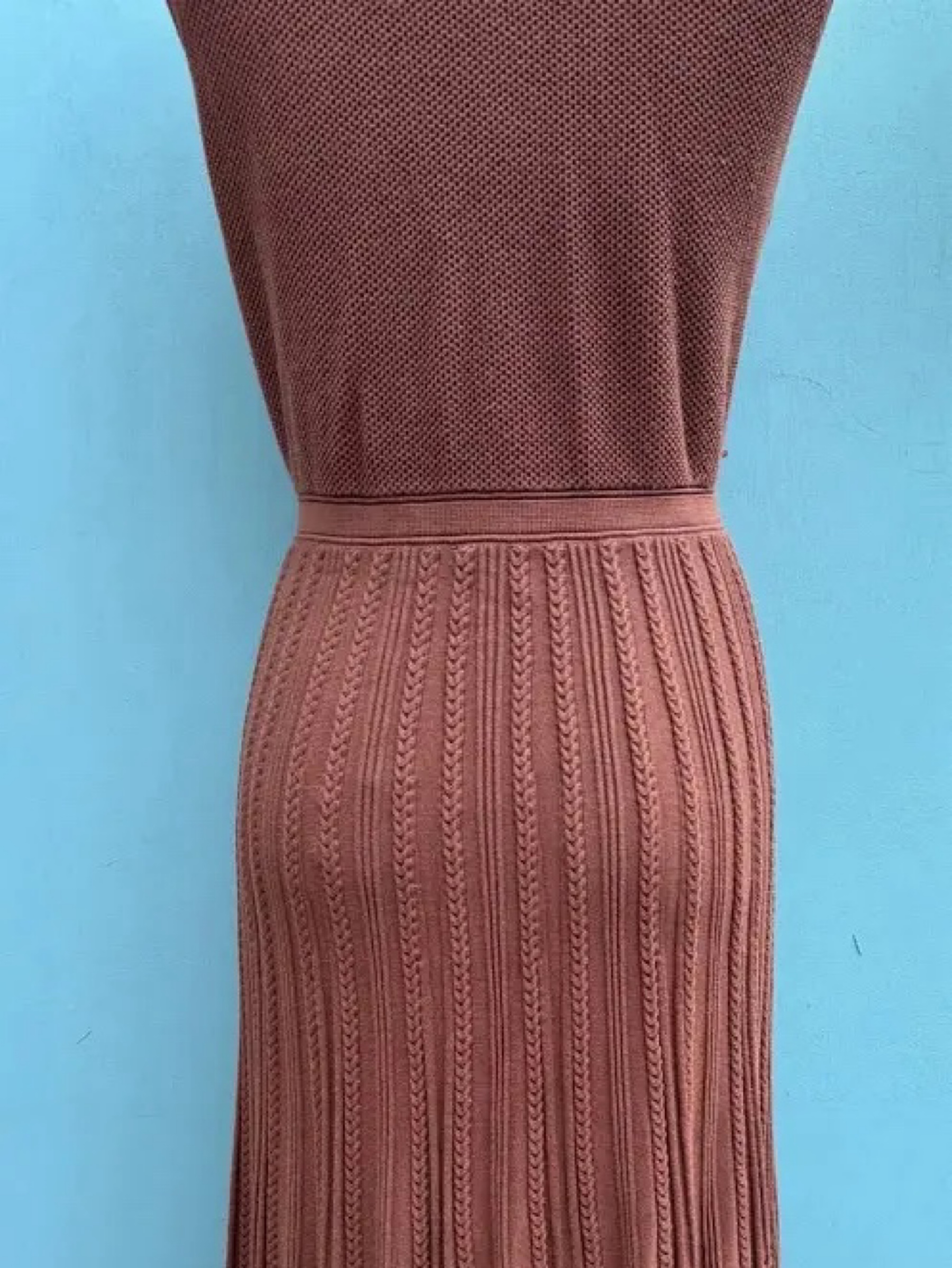 elie tahari knit dress Brown Button-Front Midi by Elie Tahari Plush