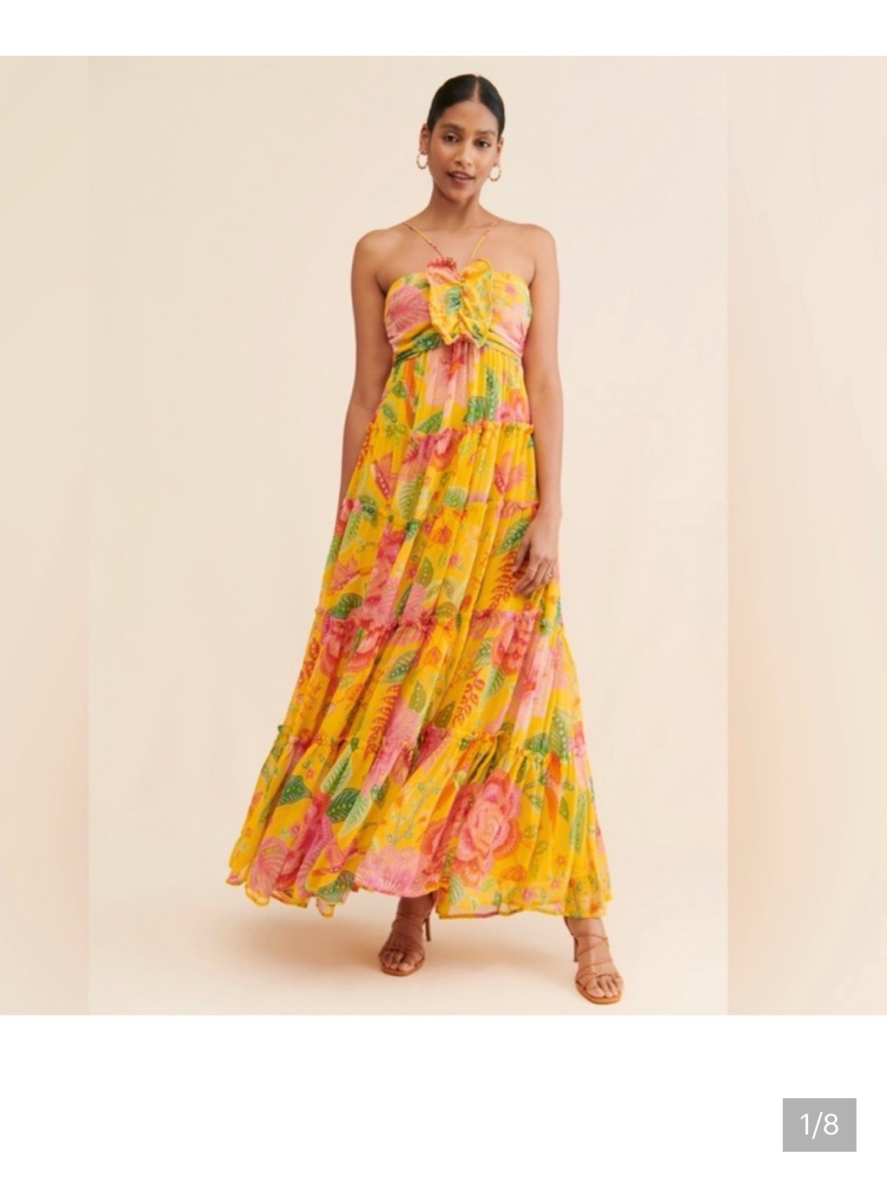 macaw bloom maxi dress Farm Rio Macaw bloom maxi dress by Farm Rio