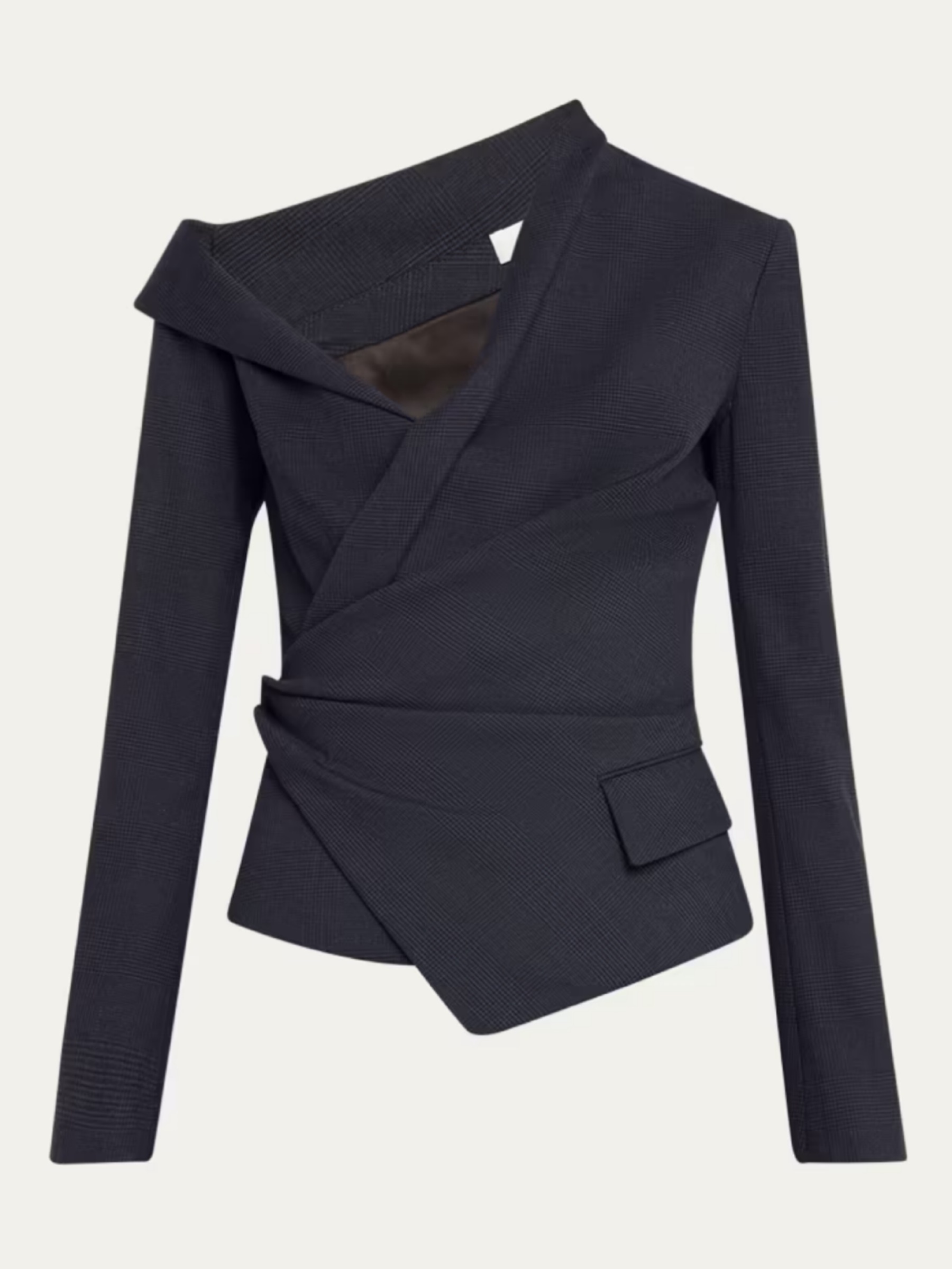 Blue A.L.C. Skyla Asymmetric Long-Sleeve Top, photo 1 of 2
