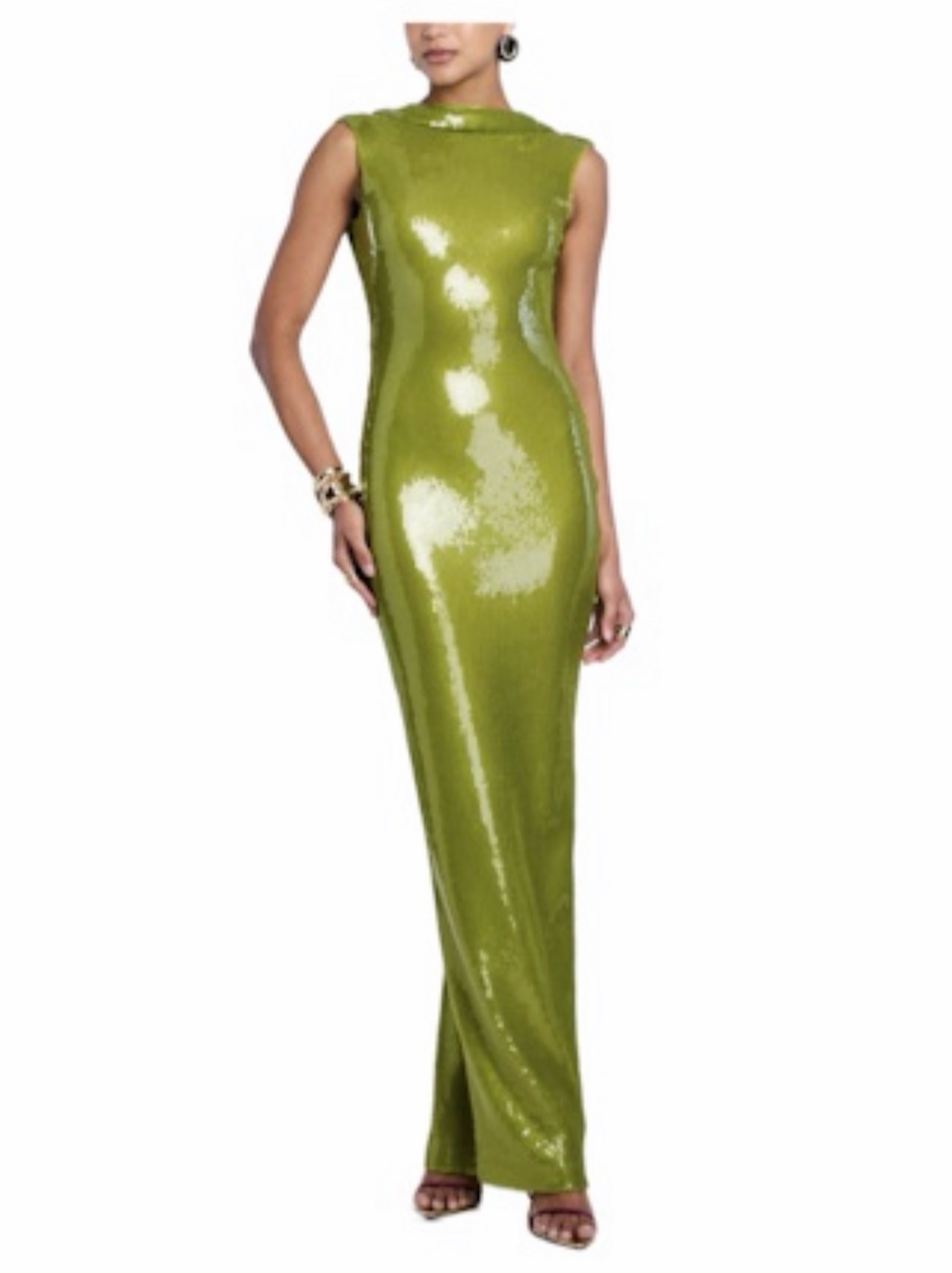 RetrofĂȘte Liela Sequin Dress in Envy
