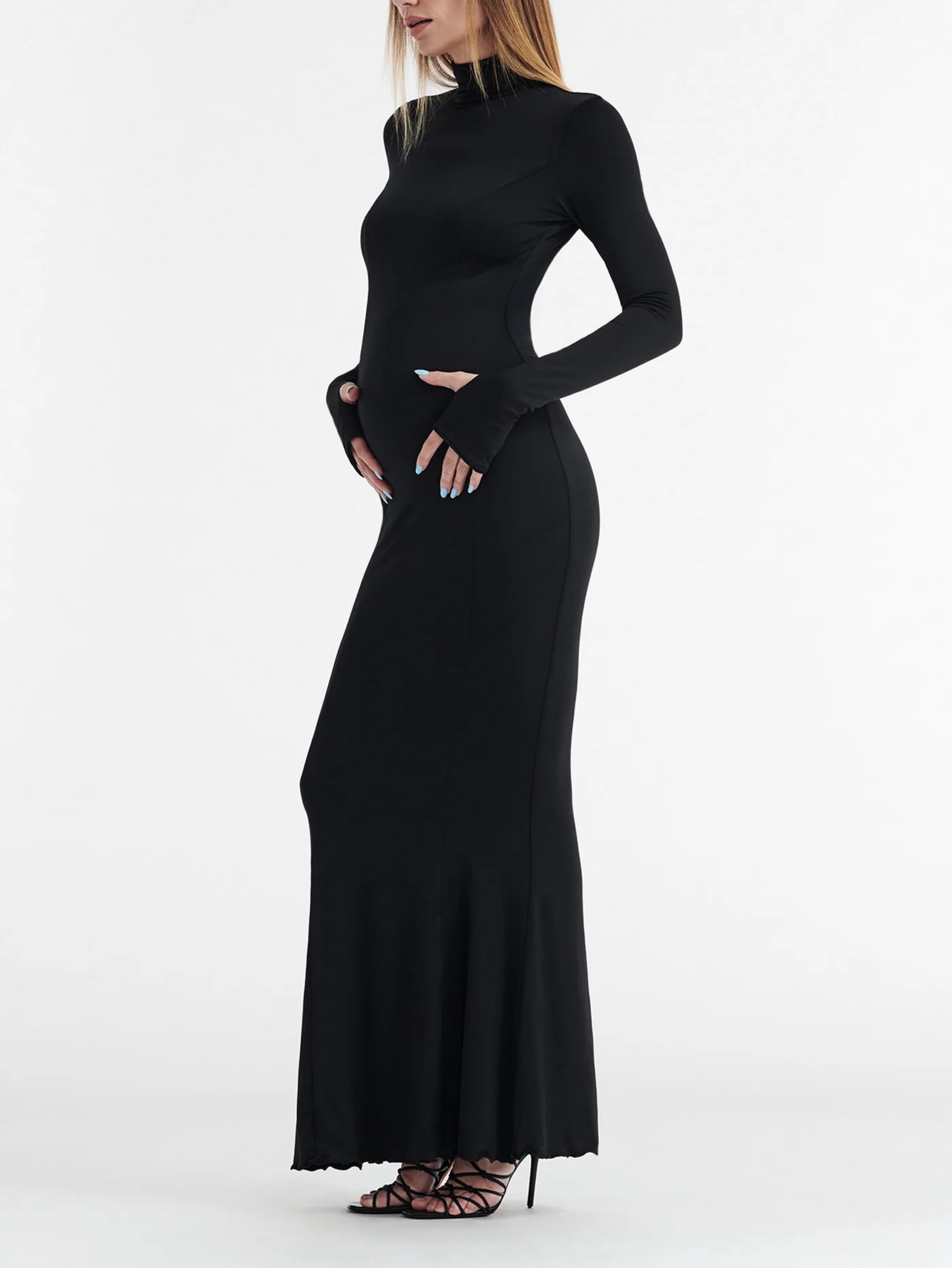 i am gia long sleeve dress I AM GIA AUDREY TURTLENECK LONG SLEEVE MAXI DRESS by I AM GIA