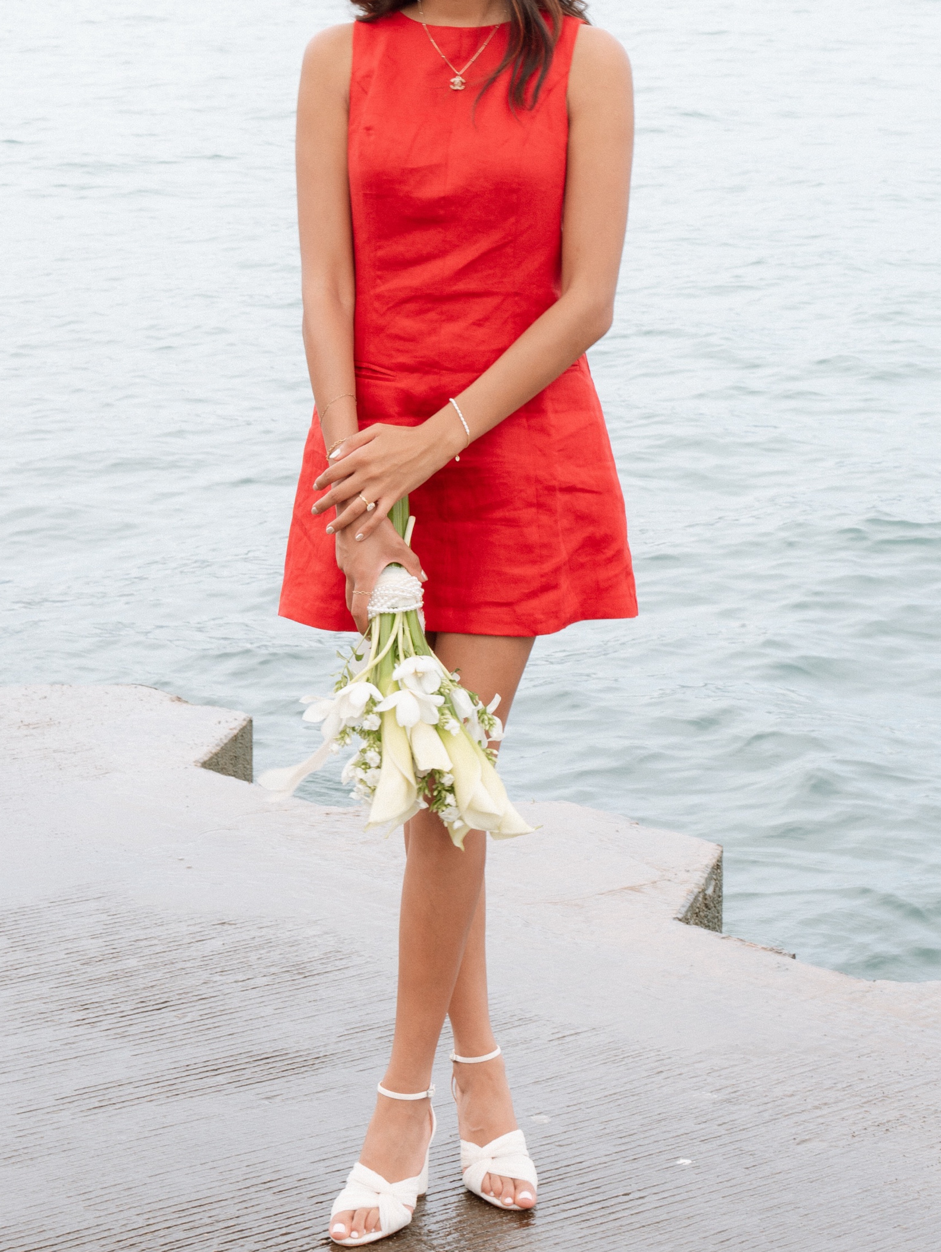 reformation red mini dress Reformation mini dress by Reformation