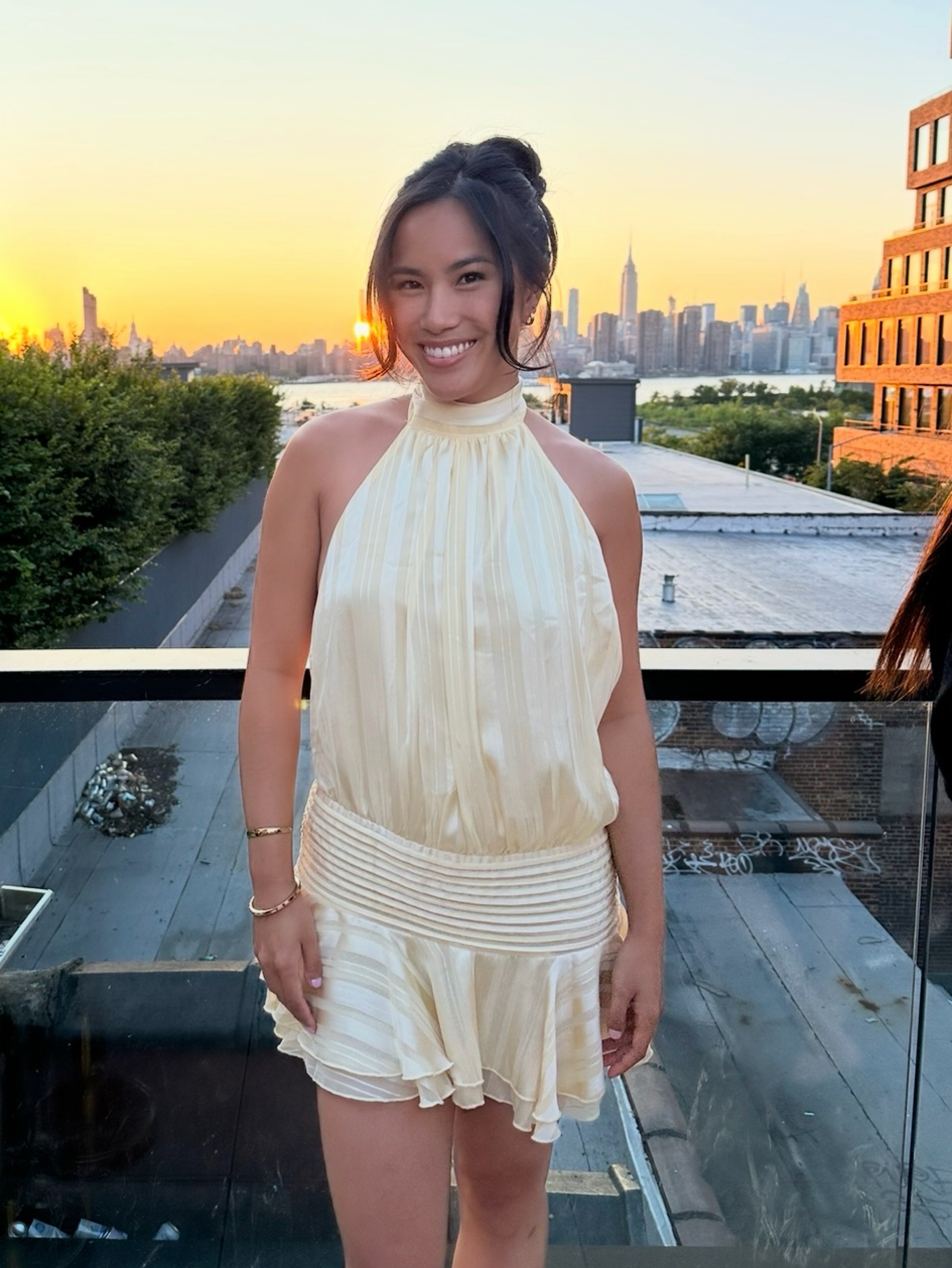 peppermayo yellow mini dress So Iconic Adjustable spaghetti straps Peppermayo Yellow Halter Mini Dress