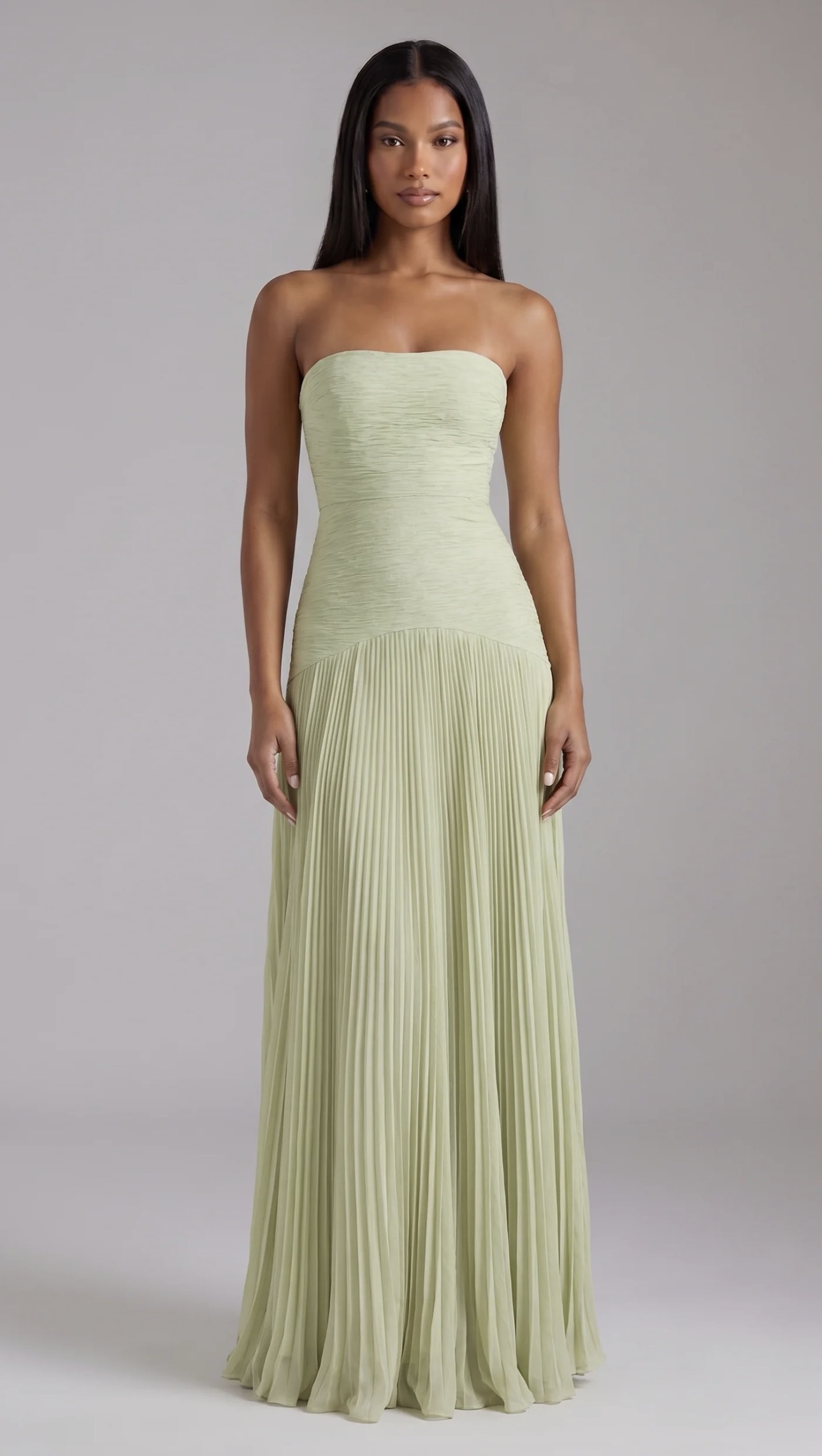 Green drop waist maxi dress by savine - Pickle