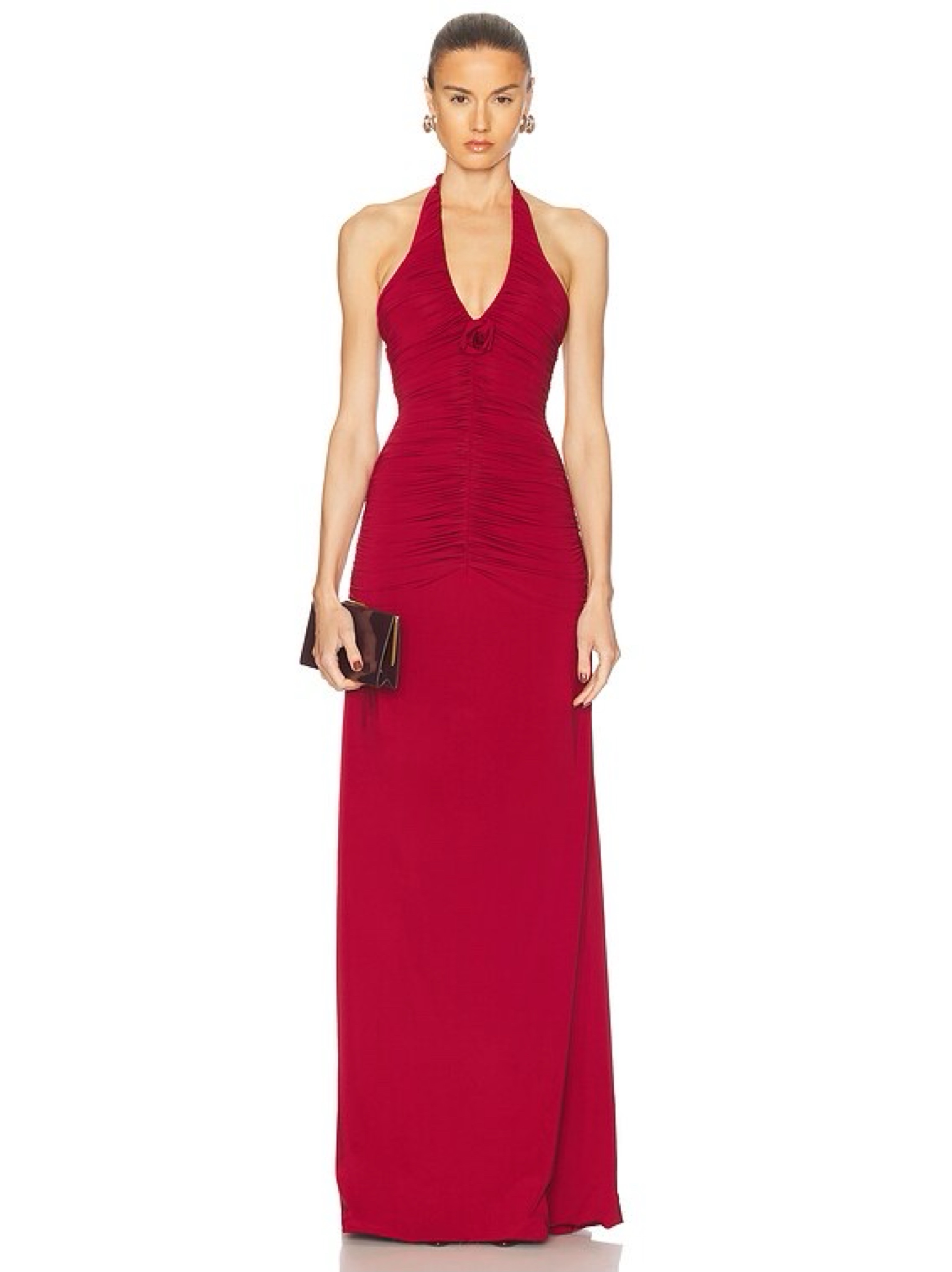 MAYGEL CORONEL Halterneck Román Maxi Dress