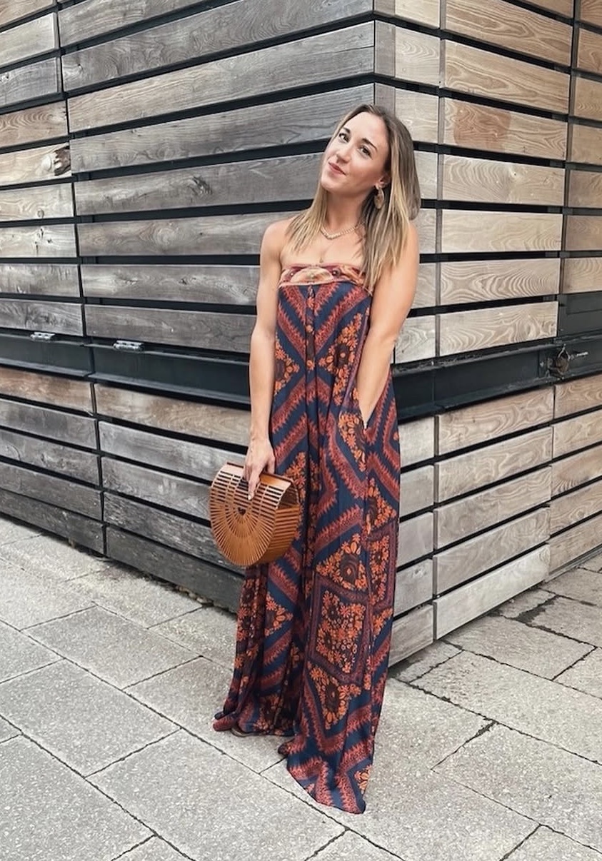 Free People 100% Silk “Serendipity” Jumpsuit Size XS/Small