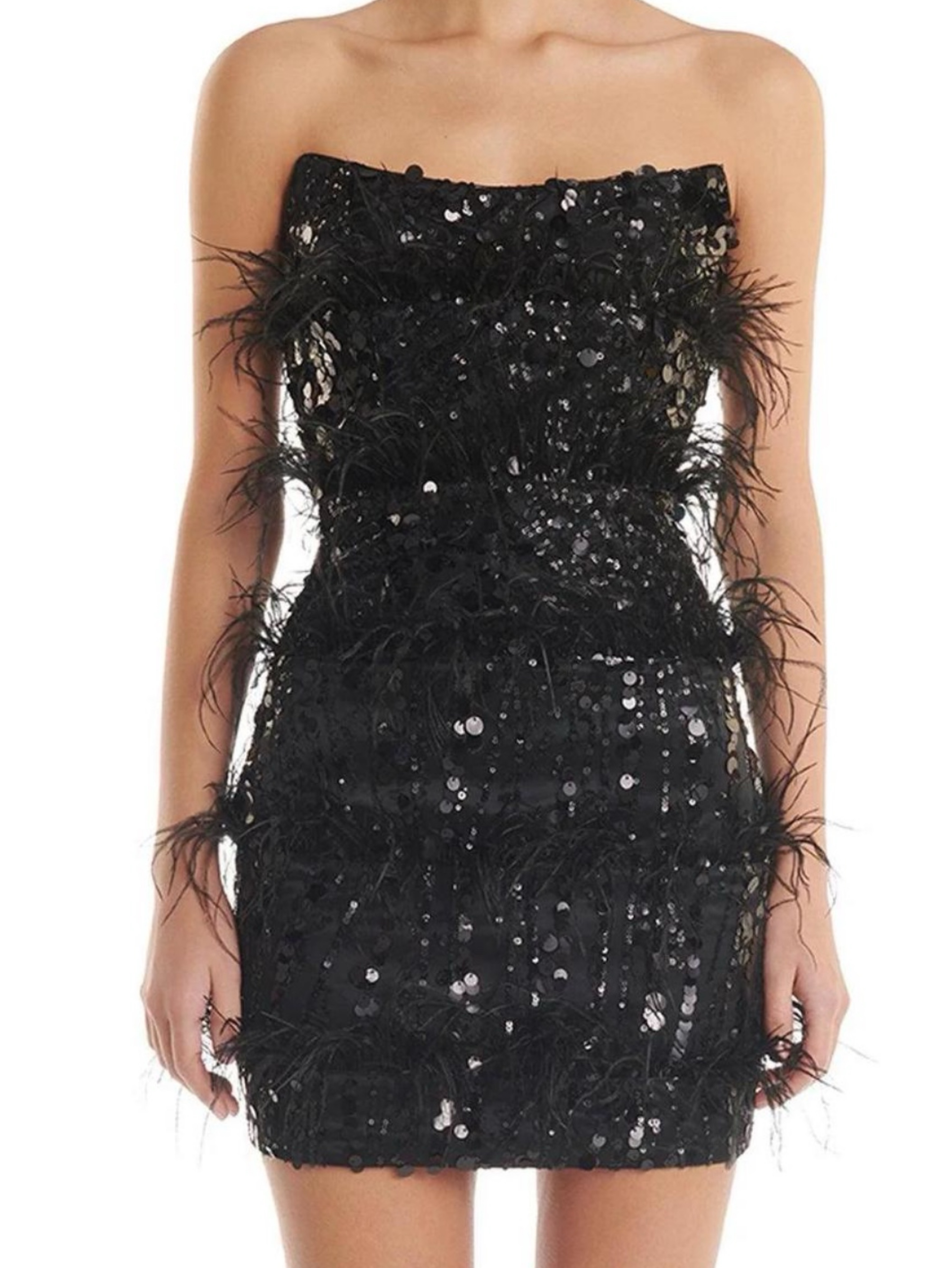 eliya the label sequin dress Eliya the Label Tiffany Dress in Black by Eliya The Label