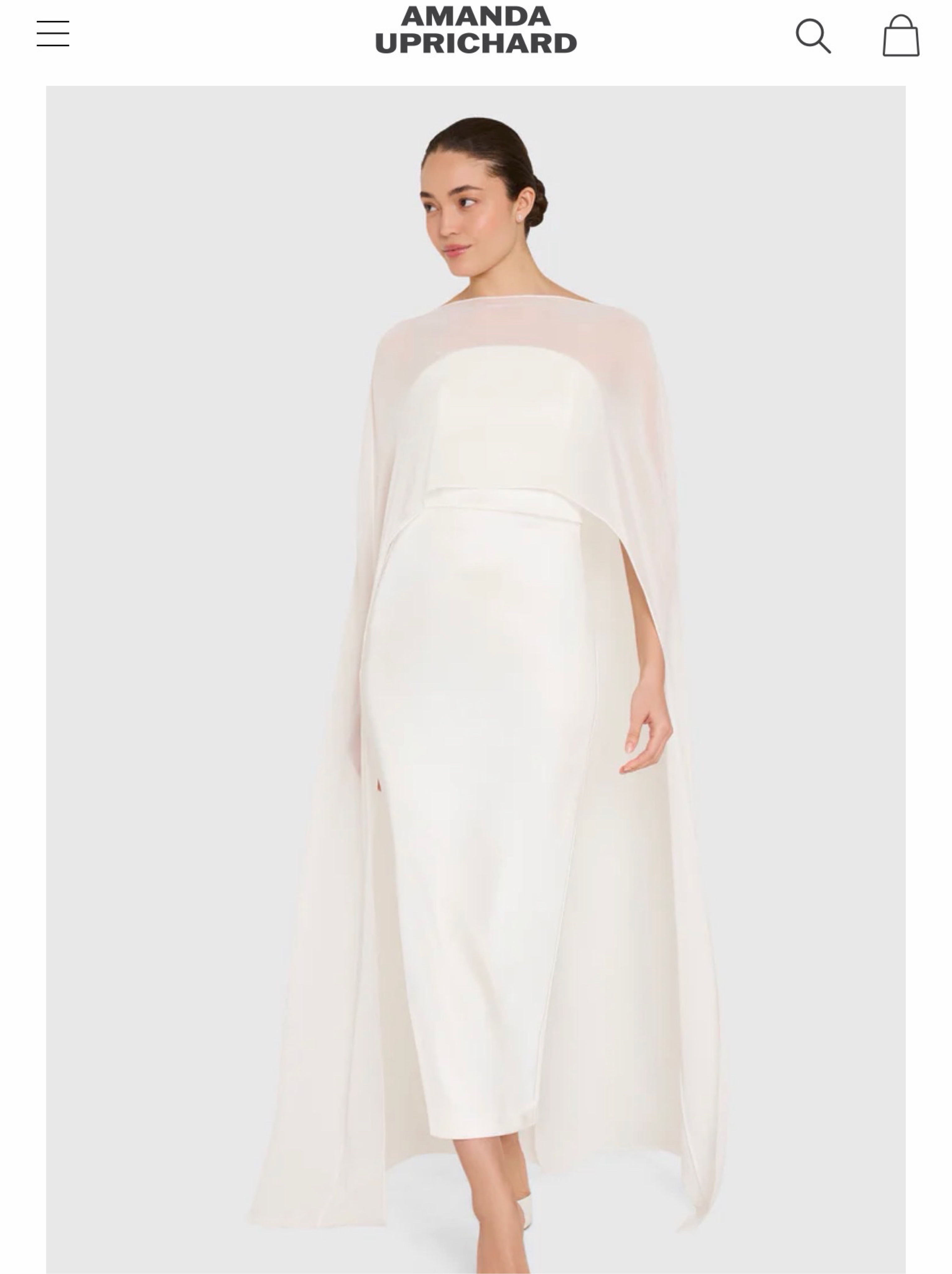 phoenix dress in ivory amanda uprichard Amanda Uprichard Addison Dress in White