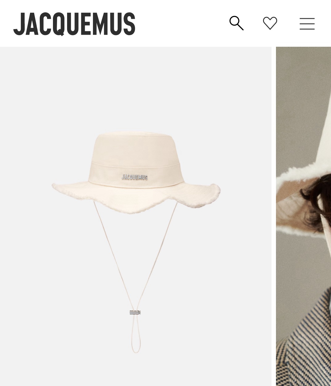 JACQUEMUS - Le Bob Artichaut Bucket Hat (Off-white) by Jaquemus