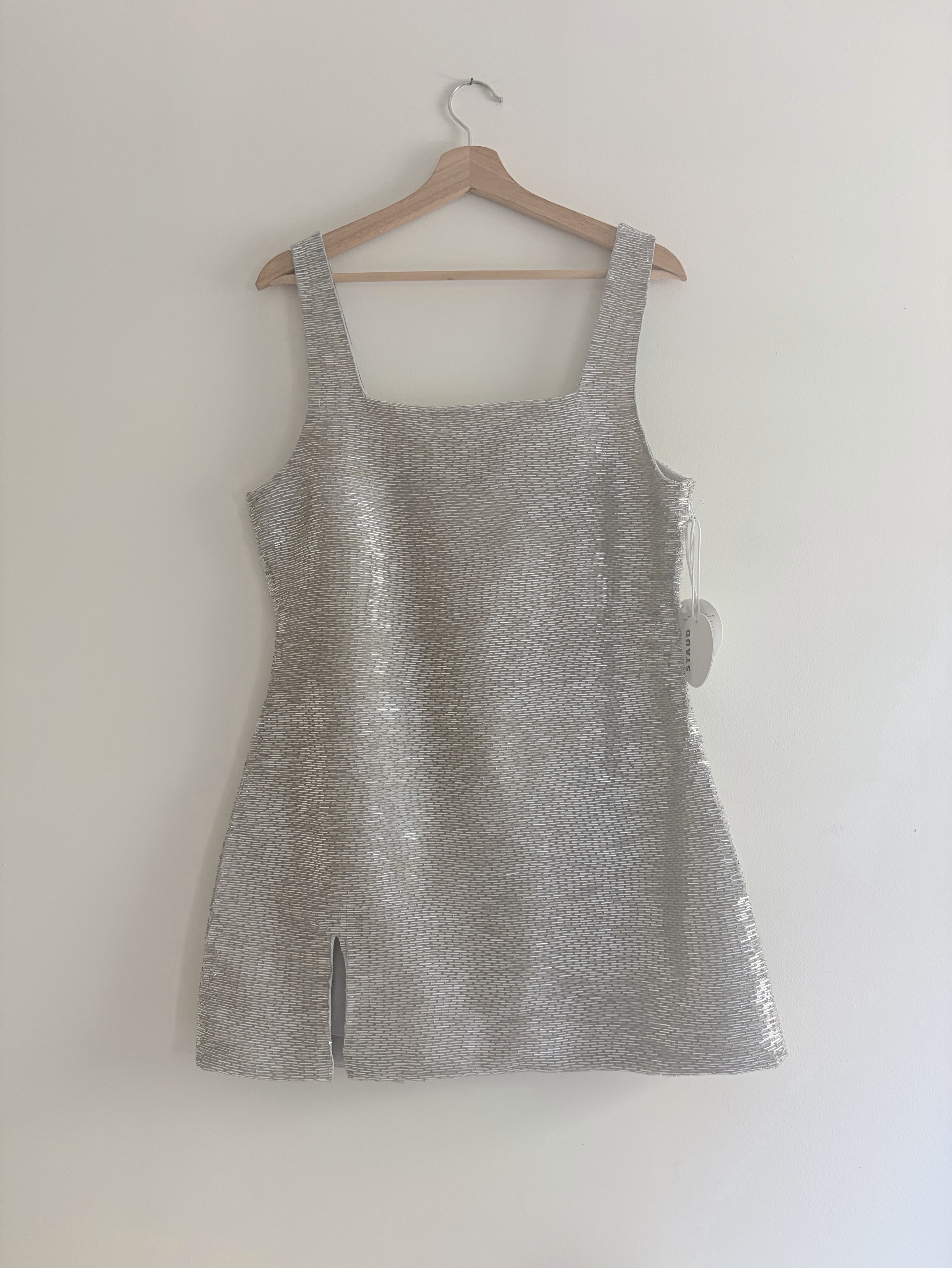 staud mini beaded dress Staud Le Sable Dress Ivory