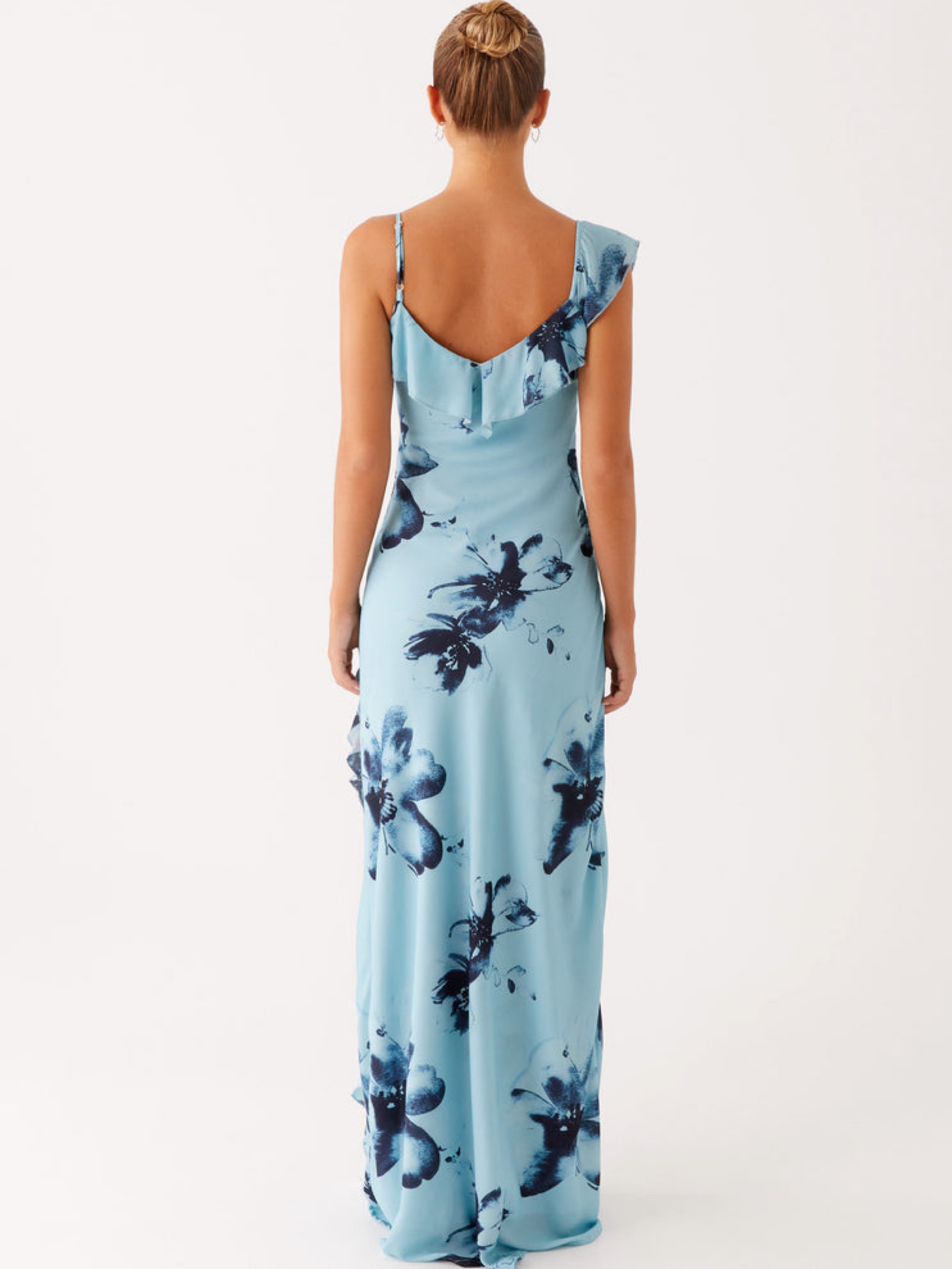 peppermayo blue dress with flowers Moorey Beaded Mini Dress