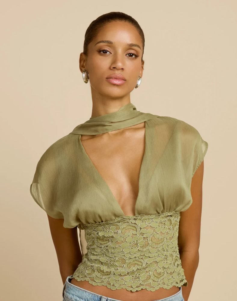 Arcina Ori Sabrina Skirt & Allegra Top in Pistachio