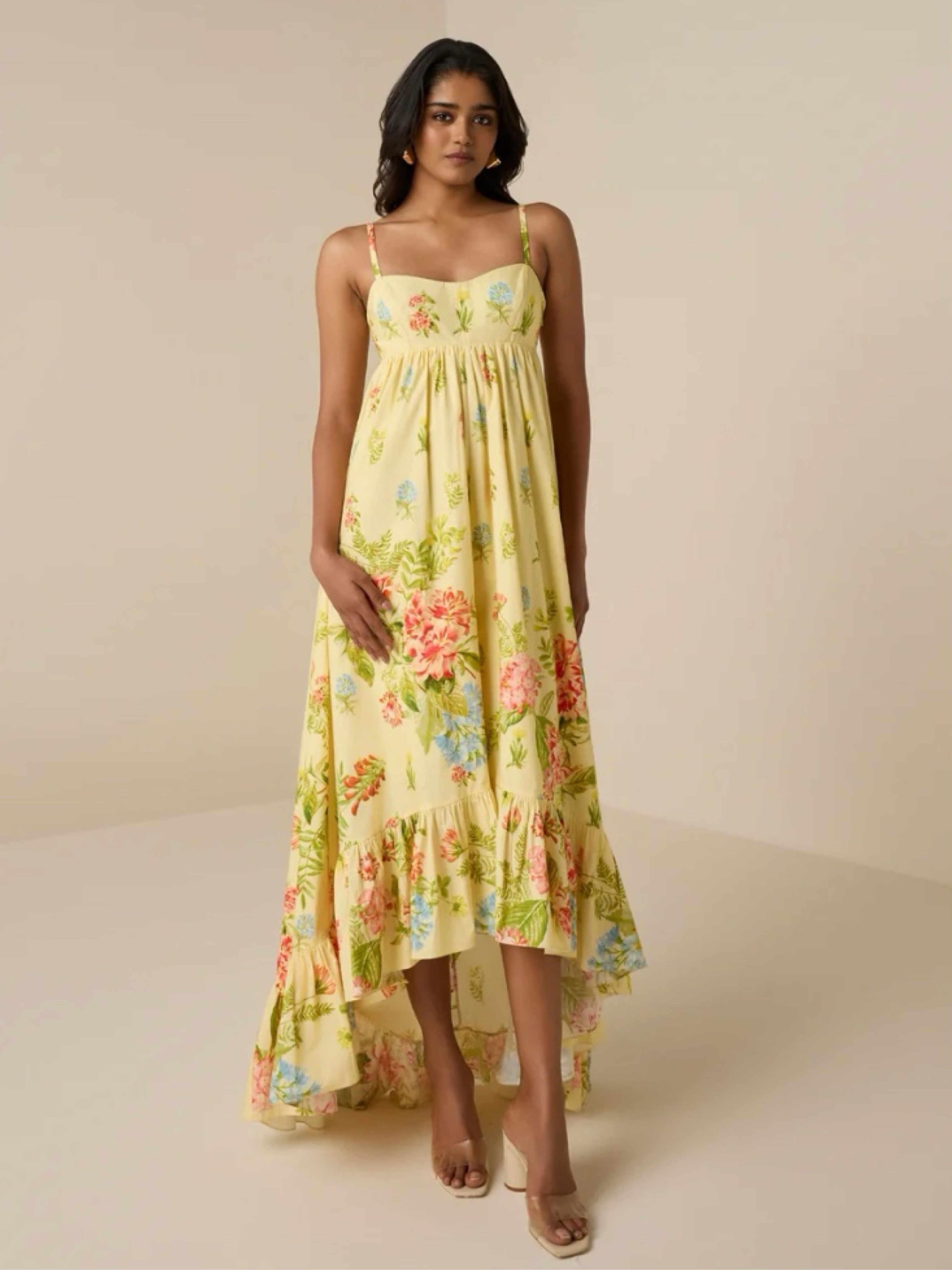 Hemant & Nandita Dhun Yellow Long Dress