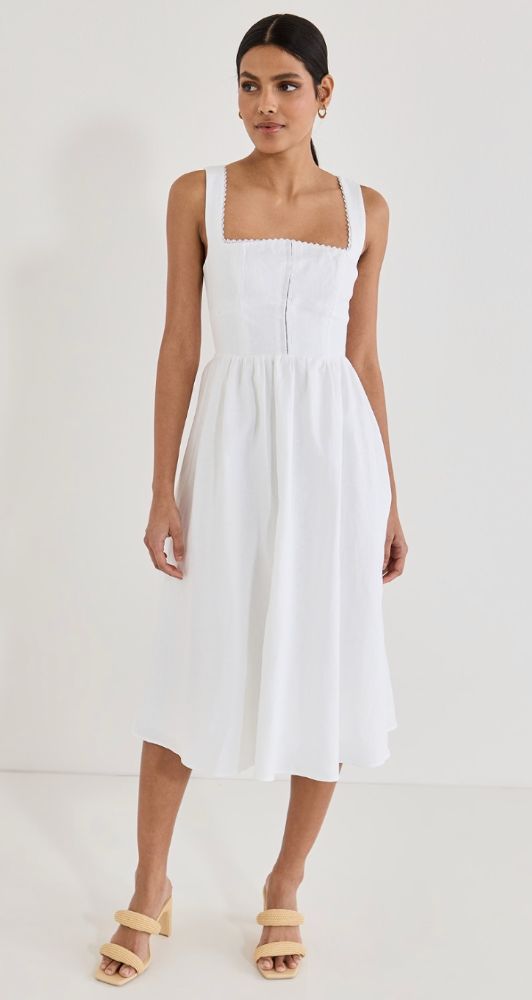 Reformation Tagliatelle Linen Dress