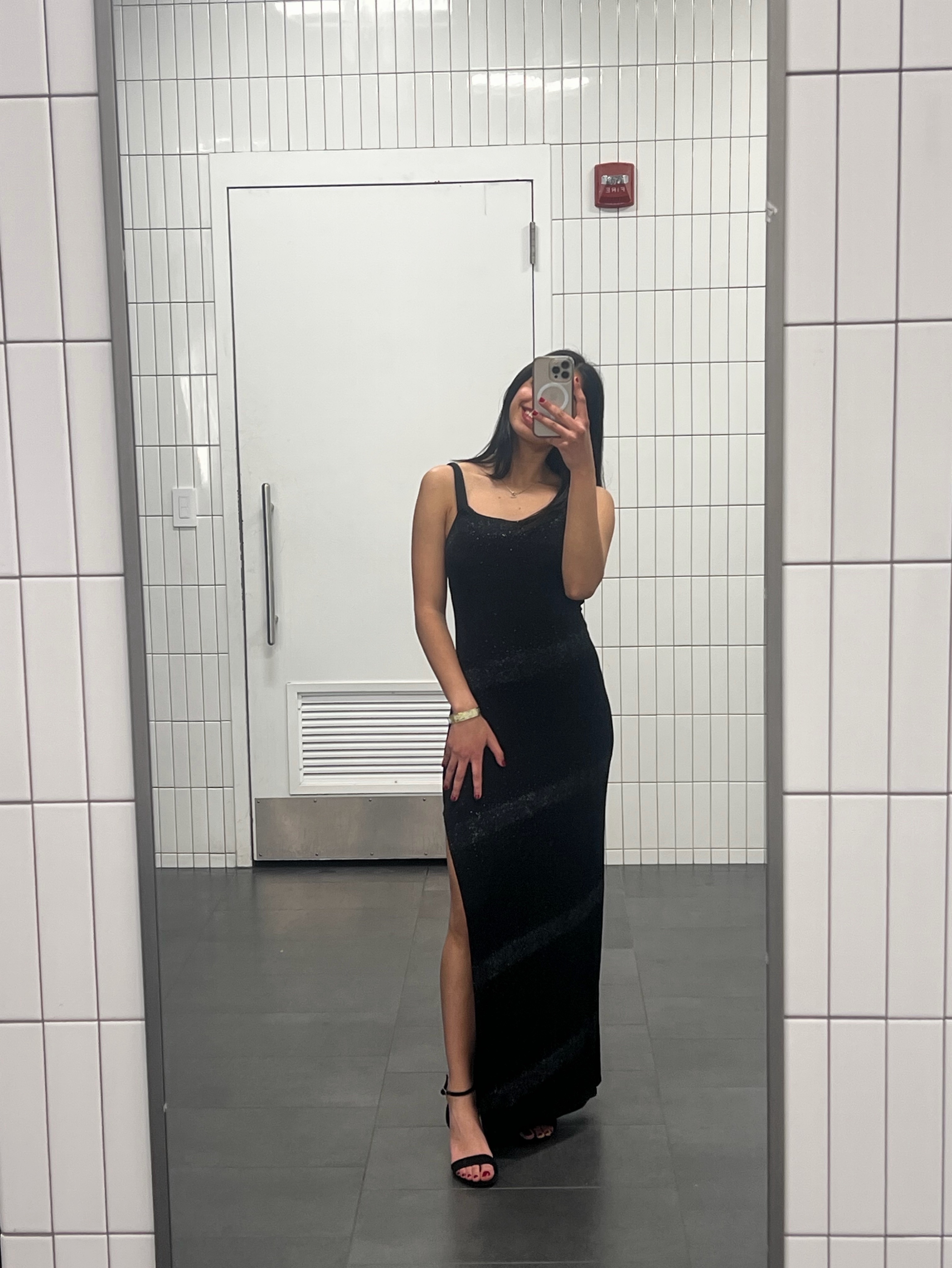 black y2k dress Petite Medium Beaded Strappy Backless Party Flying Apple Vintage Sleeve Length Vintage 90s Y2K Jump Apparel