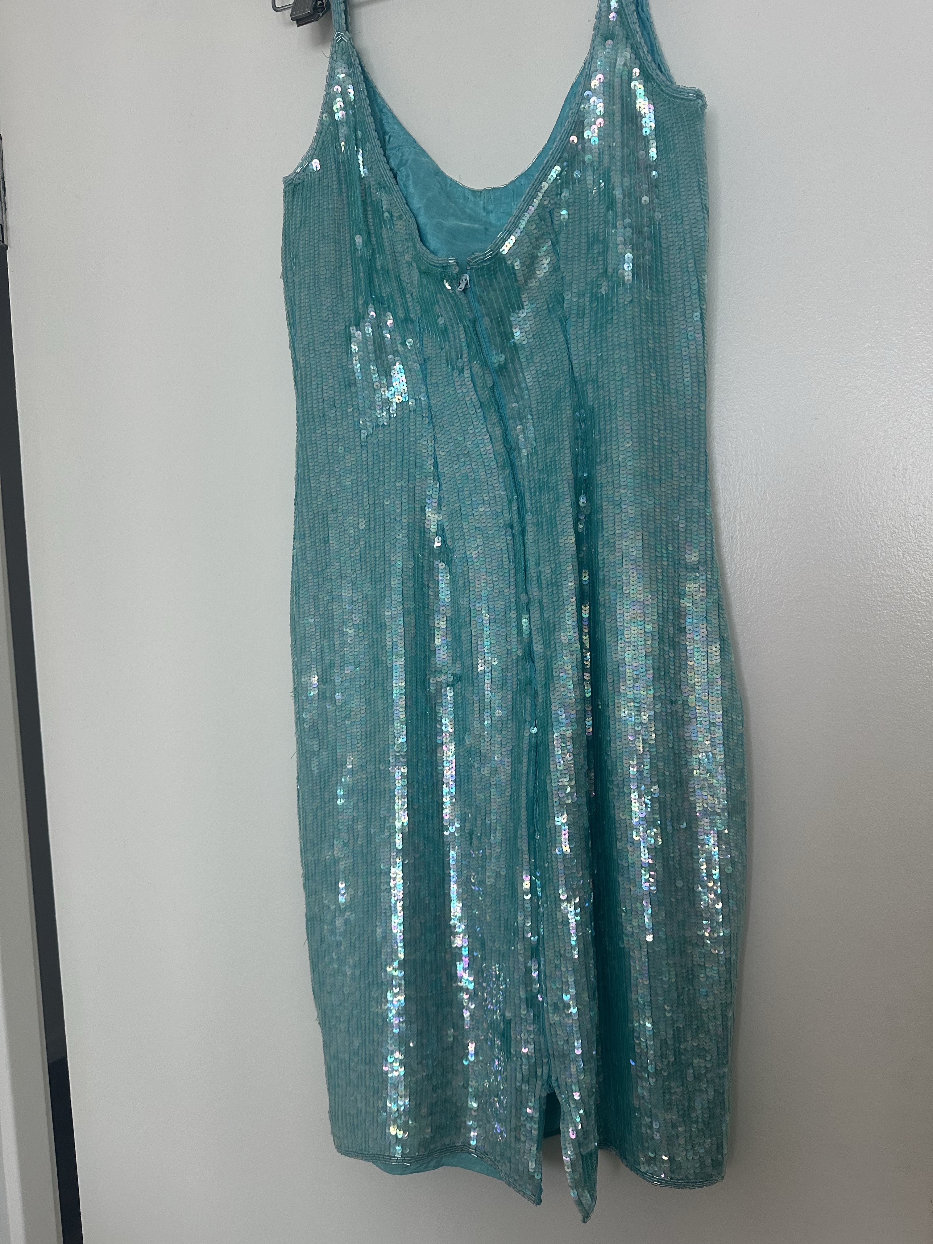 short strapless homecoming dresses Strapless Short Sequin Hoco Dress: Aleta 1287 Unicorn Blue Silver / 00