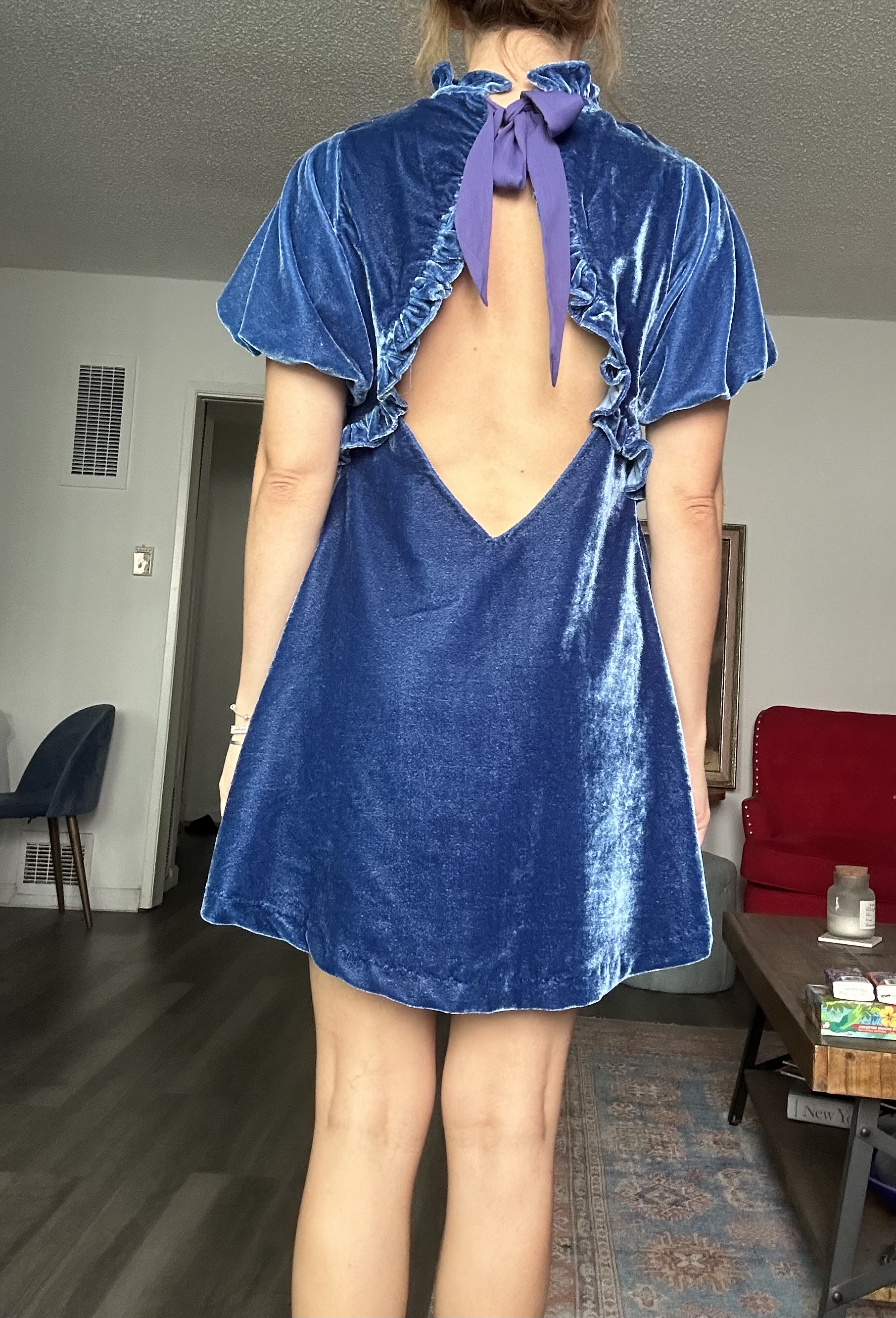 Free People Velvet Babydoll Dress by Free people - Pickle Free People Velvet Babydoll Dress by Free people - Pickle