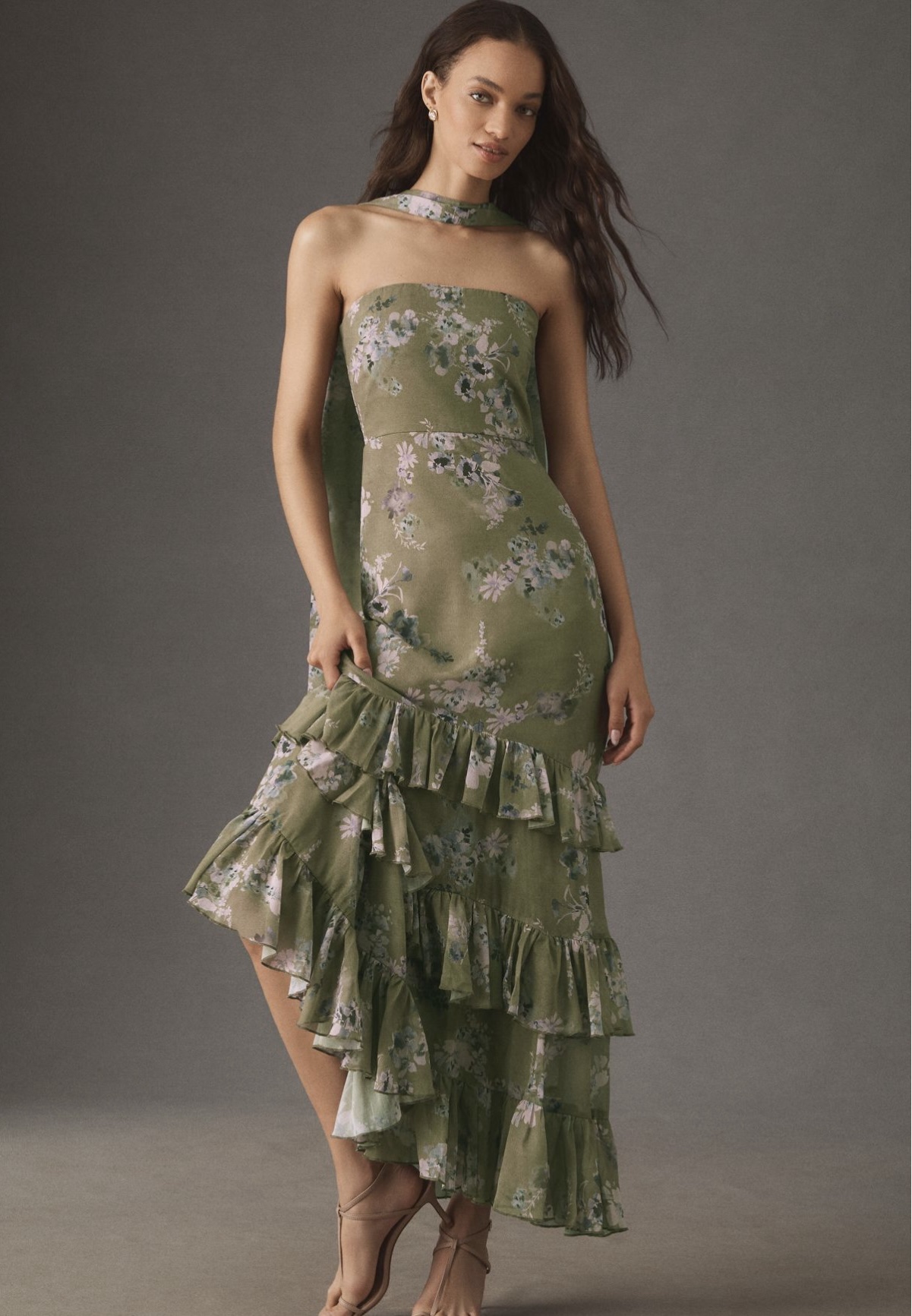 anthropologie cocktail dresses NWT One Shoulder Sequin Dress S $230 Black Formal Maxi 100% polyester Chiffon fabrication Mini length Open back Pullover styling Hand wash Imported Cocktail, Party & Occasion Dresses