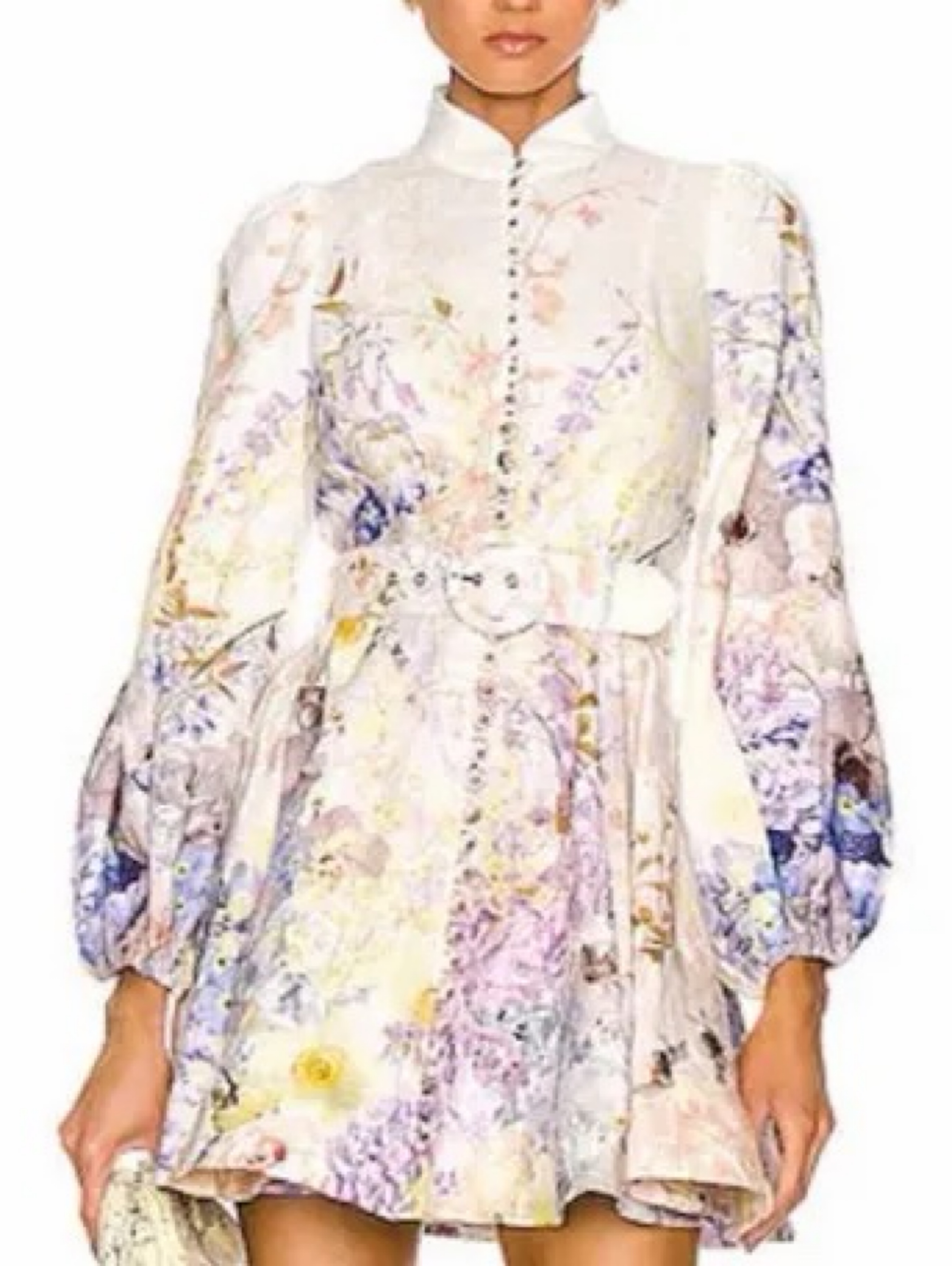 cream floral shirt dress Flattering Plus Size Floral Shirt Dress for Women