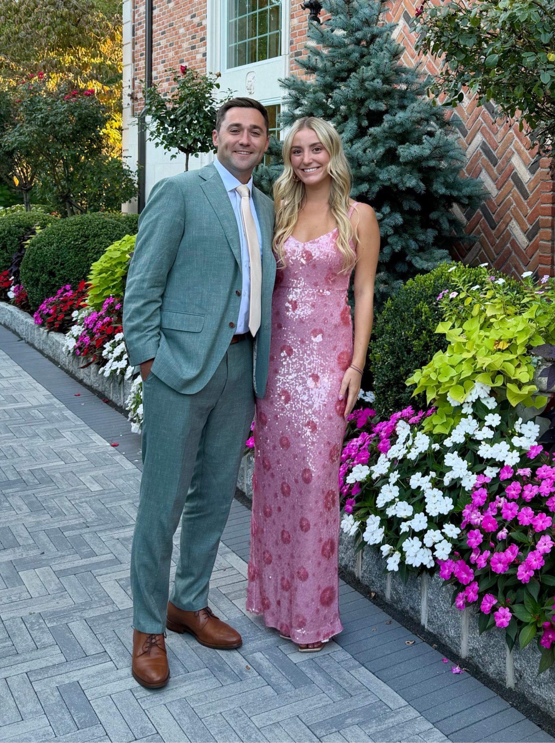pink glitter maxi dress Sequin by L'Agence Ball gown wedding gowns