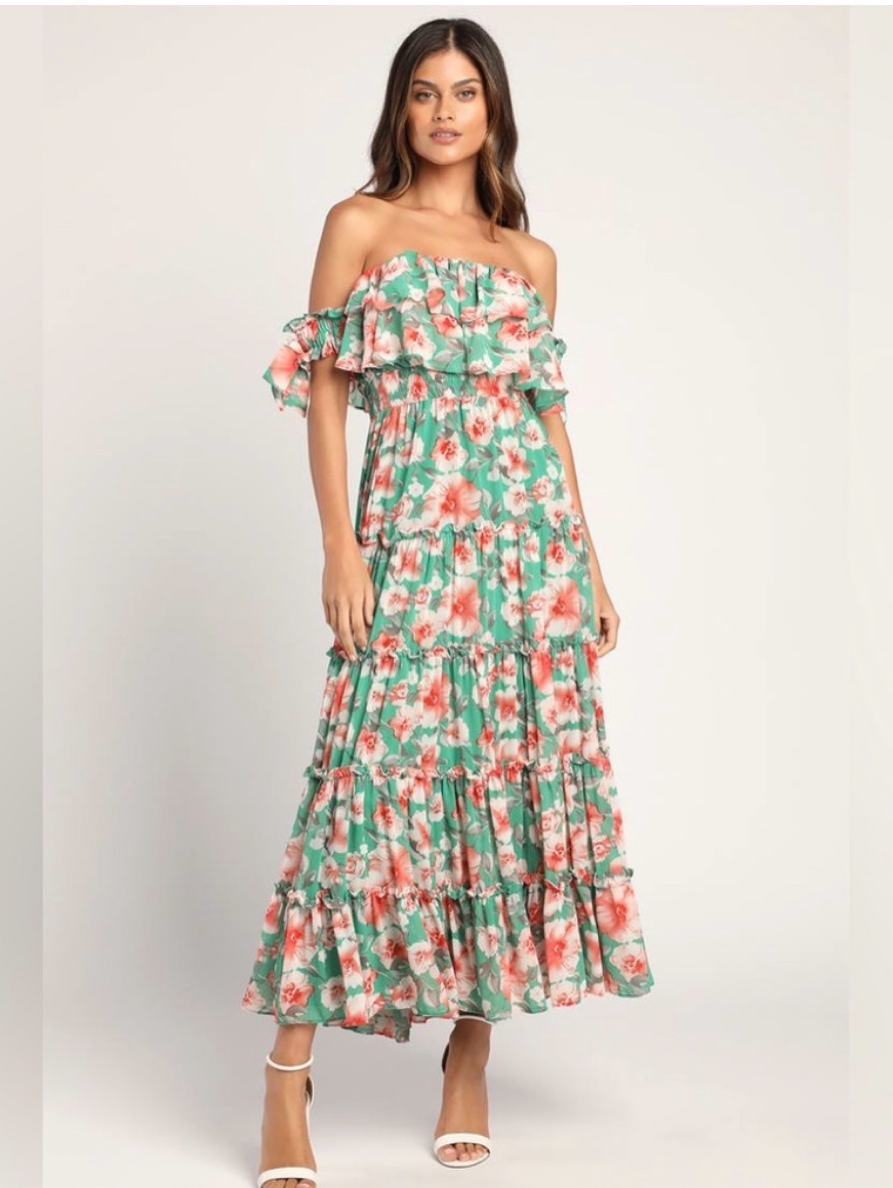 lulus green floral dress Sage Green Satin Dress - Floral Print Dress - Surplice Maxi Dress