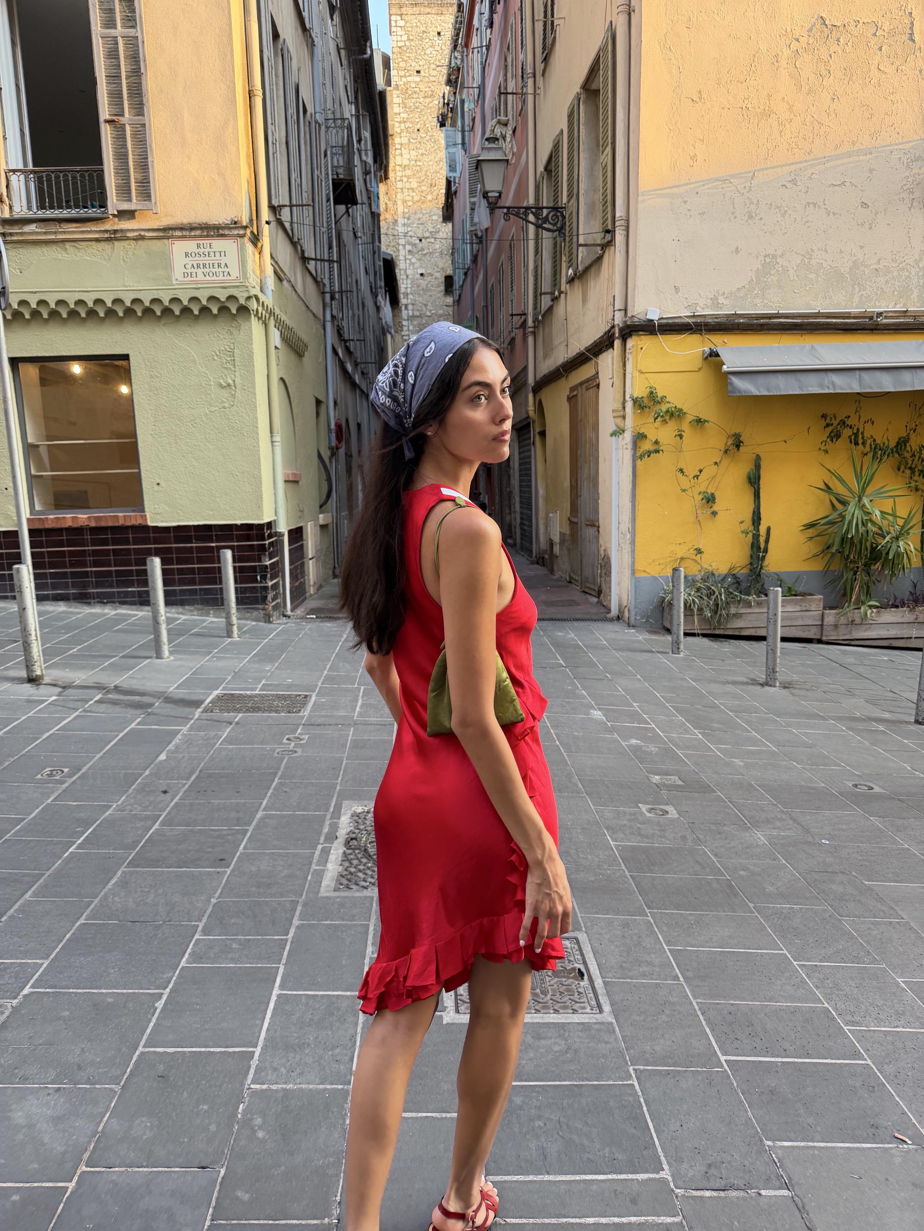 chiffon bridesmaid dresses short 2026 for Women A-Line V-Neck Flutter Sleeves Asymmetrical Formal Wedding Party Gowns with Ruched, As Picture Dolce & Gabbana Abito SD-03.06.25 Size:18½ 34/35 in padding for added