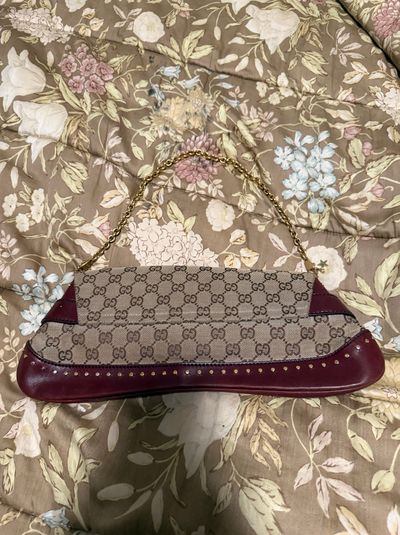 Vintage Gucci Tom Ford Era Horsebit Studded Shoulder Bag by Gucci
