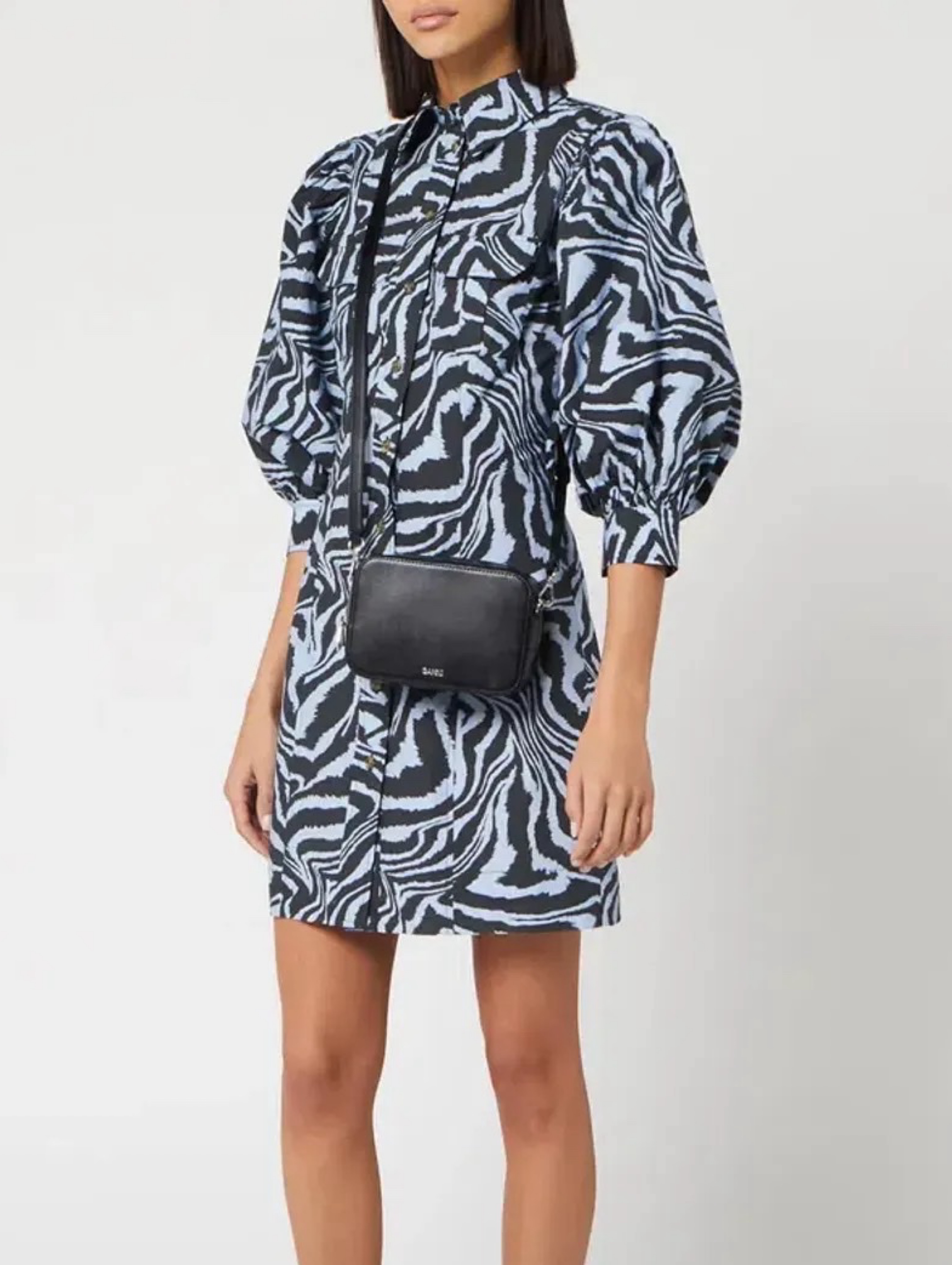 ganni blue zebra dress Ganni Zebra Dress Discount