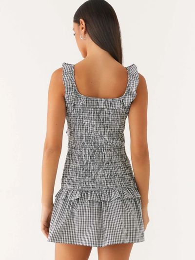 Checkered drop waist mini dress by Peppermayo | Pickle