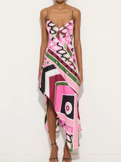 Emilio Pucci VIVARA PRINT LONG SILK DRESS by Pucci | Pickle