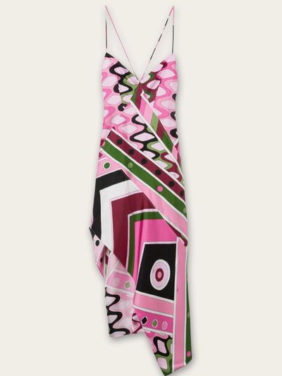 Emilio Pucci VIVARA PRINT LONG SILK DRESS by Pucci | Pickle