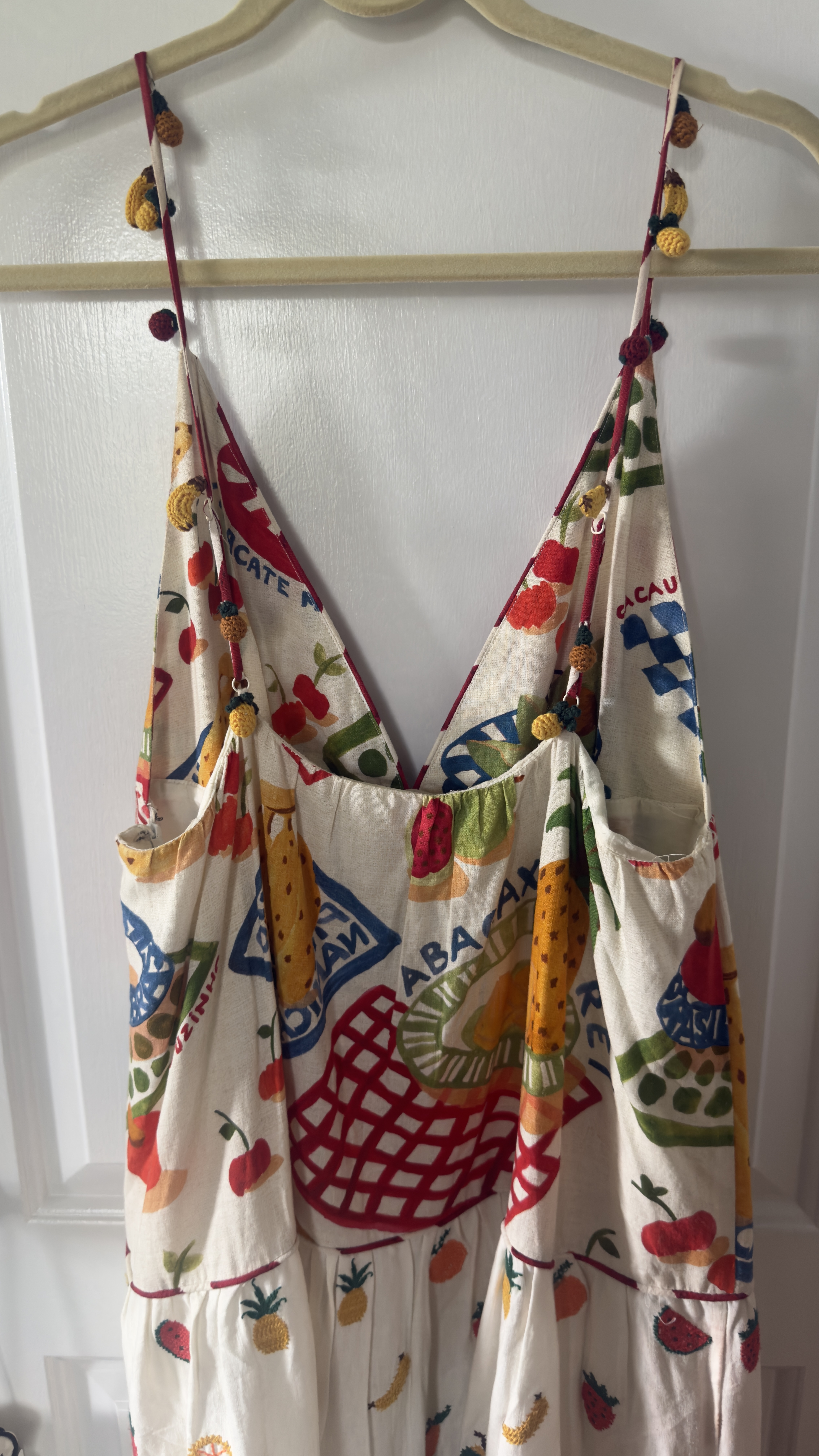 farm rio mixed picnic maxi dress BNWT FARM RIO Mixed Picnic Maxi Dress