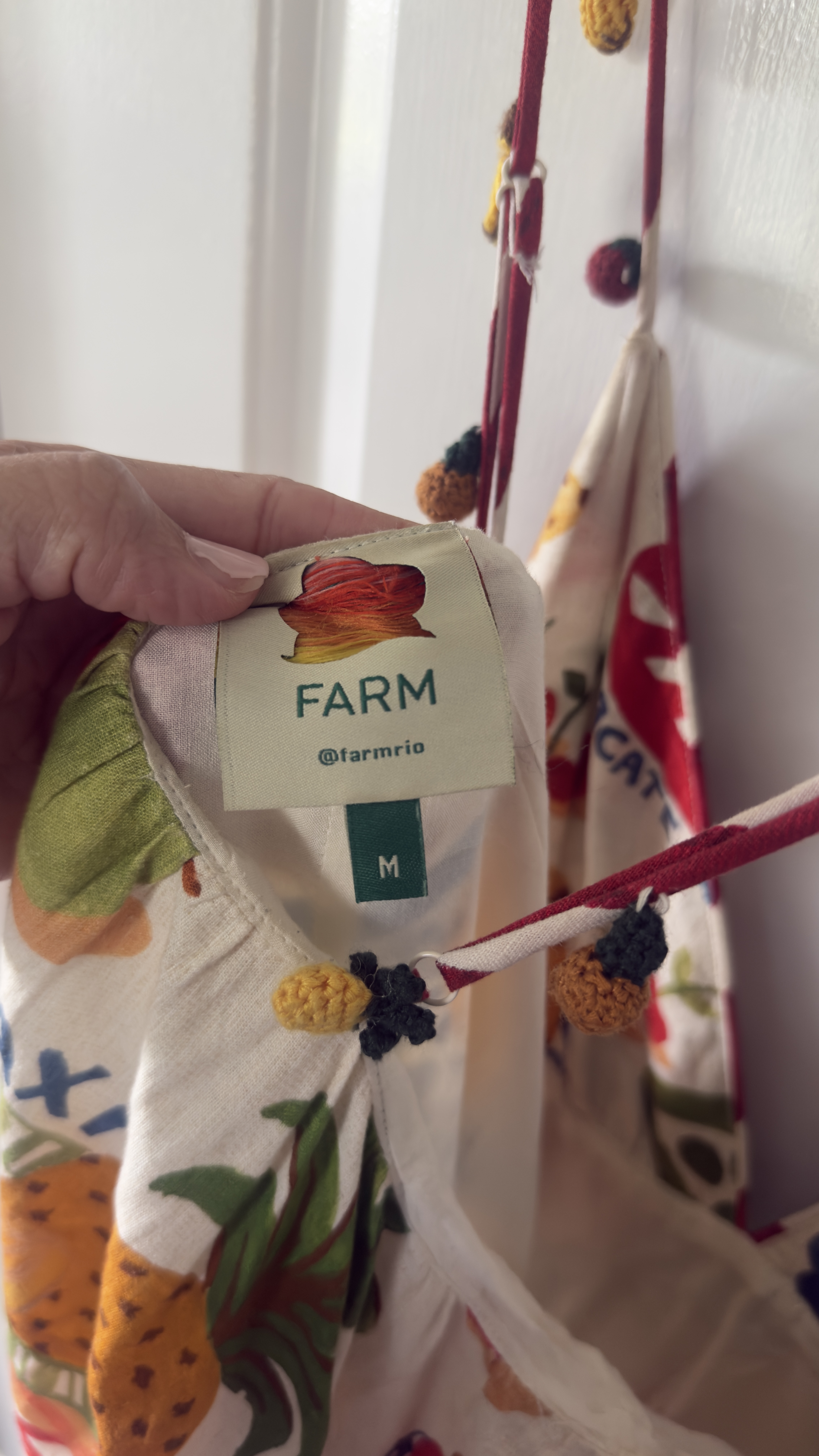 farm rio mixed picnic maxi dress Farm Rio maxi dress mixed picnic size M by FARM RIO