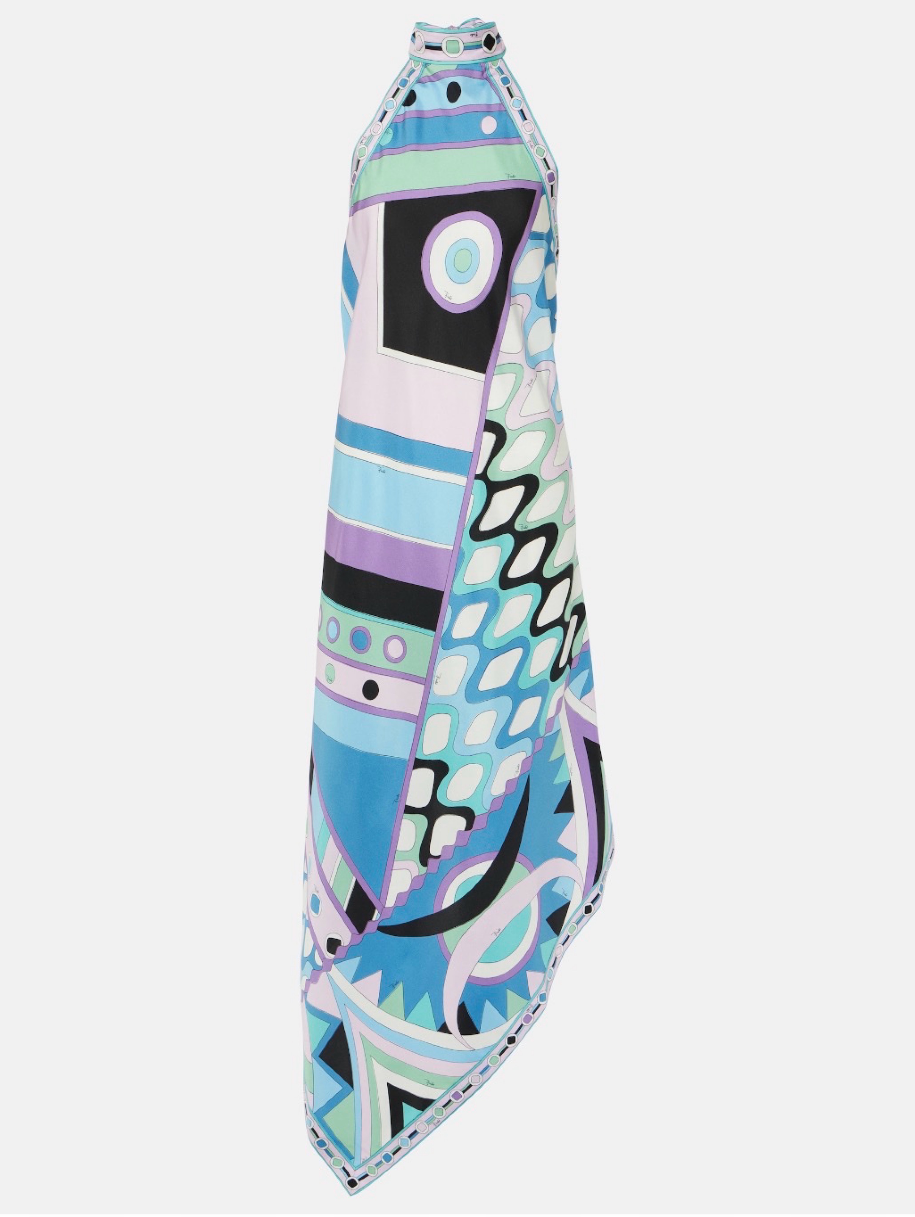 Pucci Vivara silk Multicolor Halter Dress